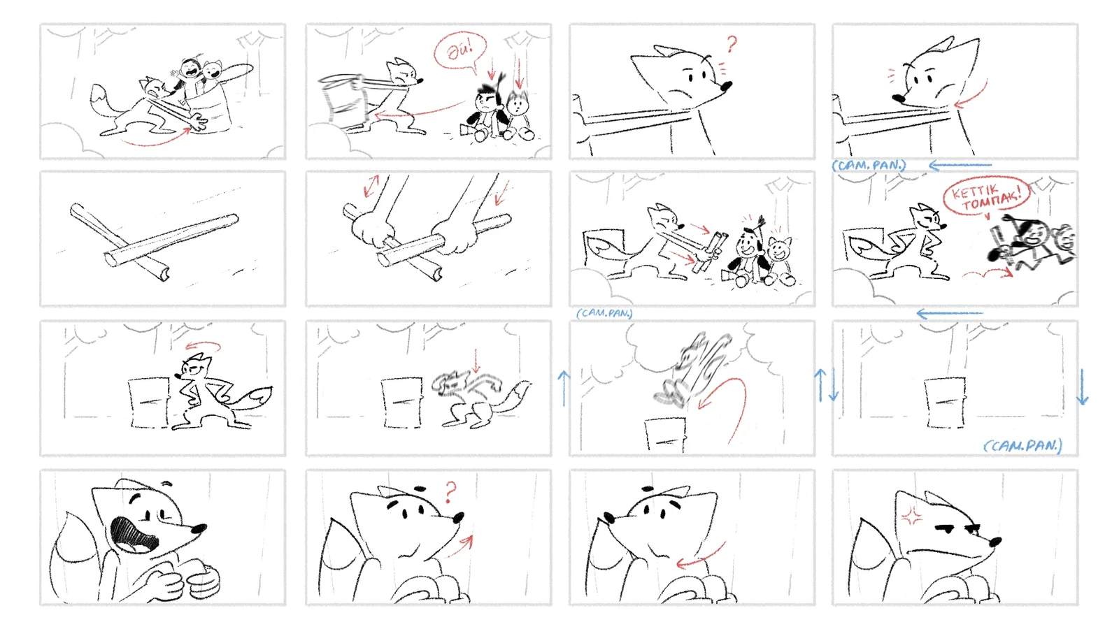 Storyboard for "Maqta qyz"