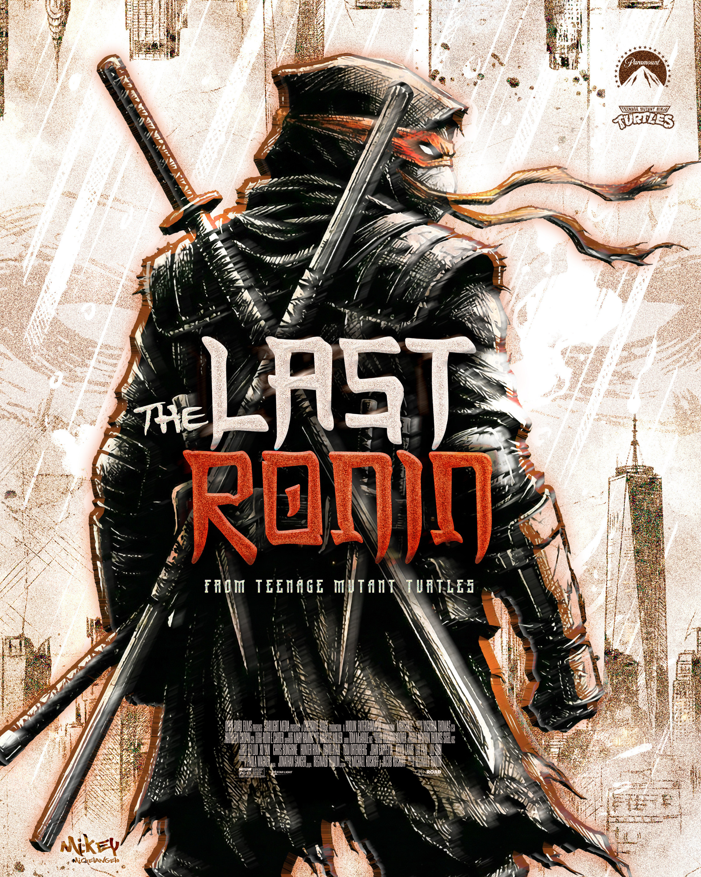 The core theatrical poster design establishing tone, composition, and narrative weight. The silhouetted figure, restrained palette, and distressed textures reflect the final chapter of a legacy character, designed to feel cinematic and emotional