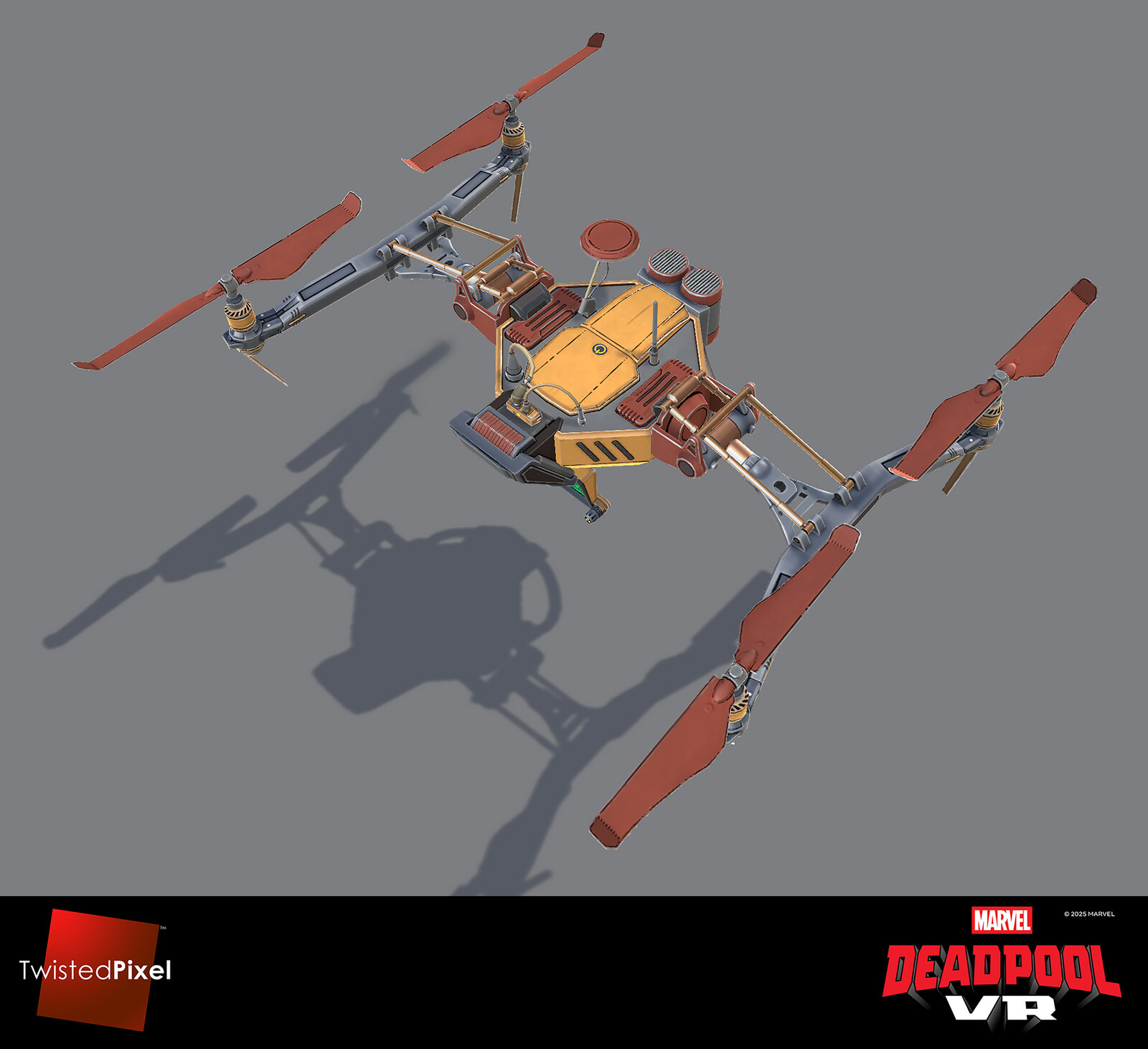 The drone as seen from above