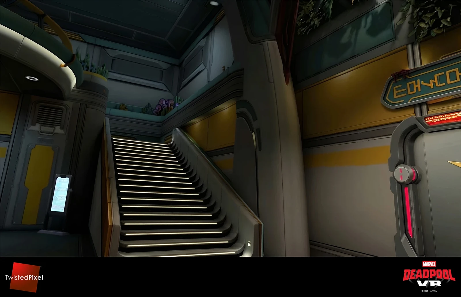 UV unwrapping those stairs was a pain in my neck because of the way the steps blend with the railing, but I conquered