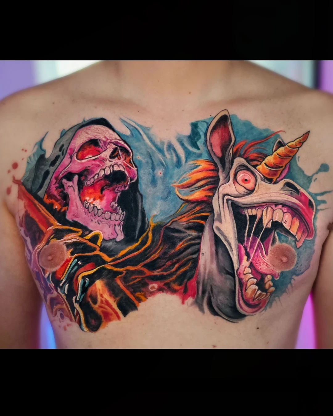 Death riding a Unicorn