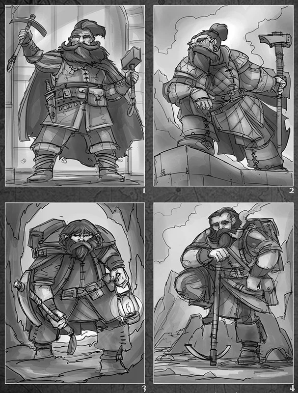 Dwarf Adventurer concepts