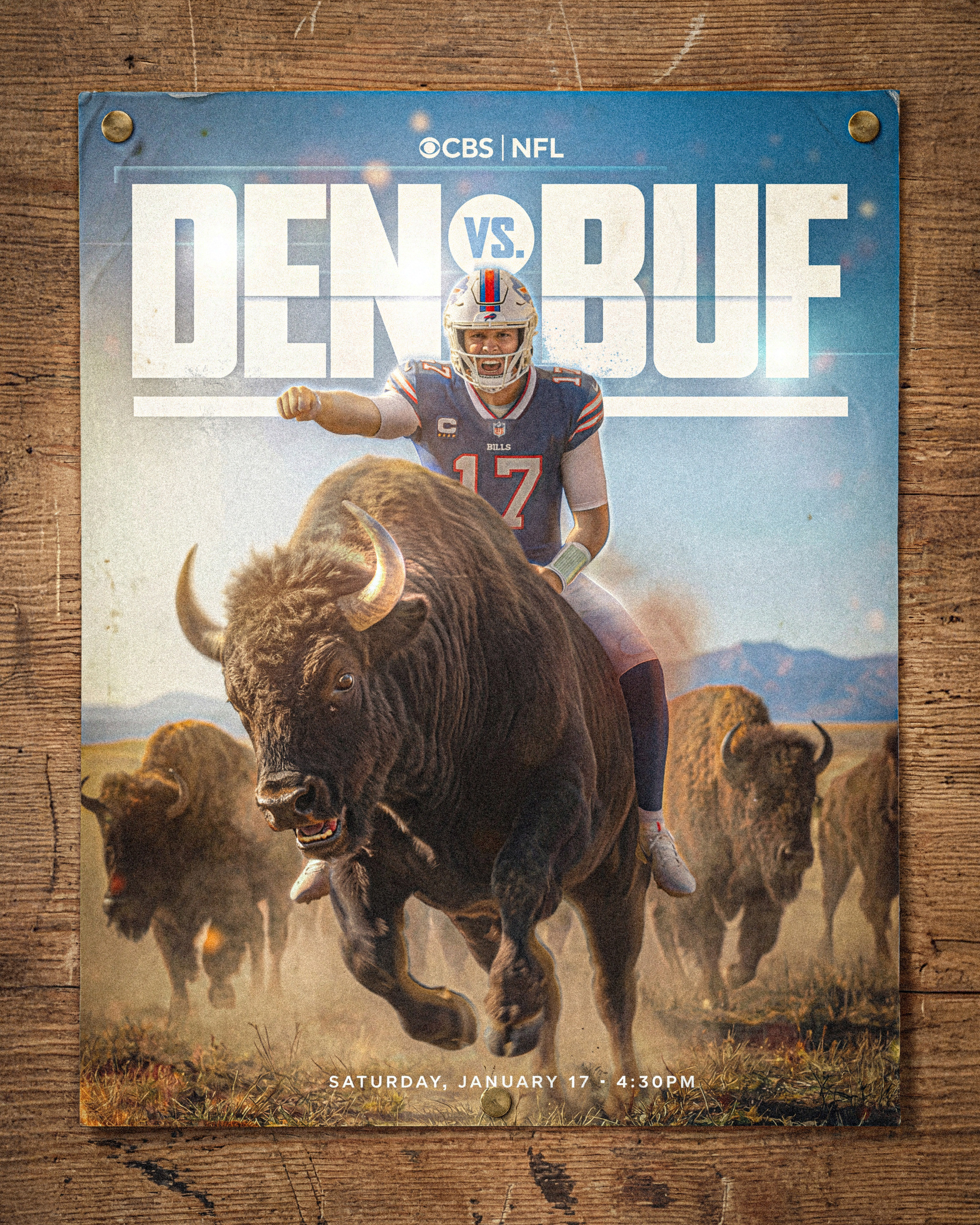 Environmental mockup demonstrating how the broadcast promo artwork could translate into physical and real-world placements