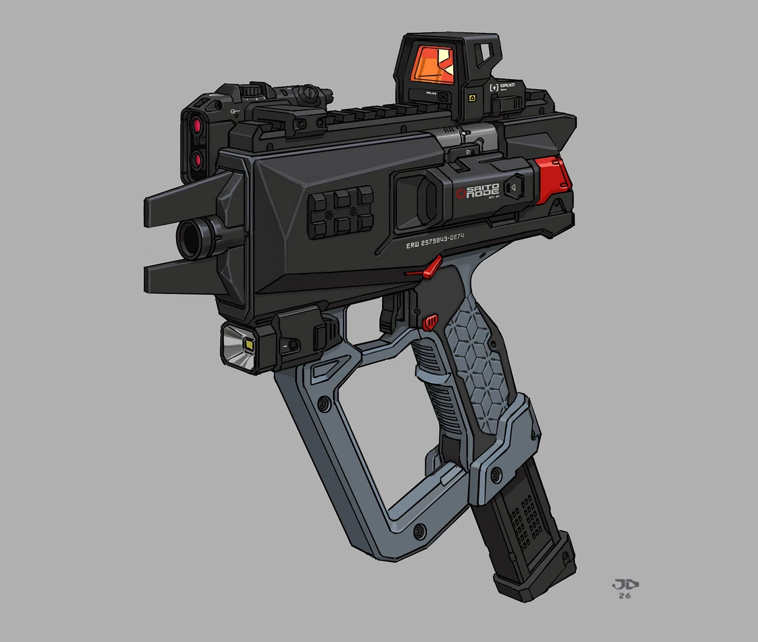 SaitoNode submachine gun