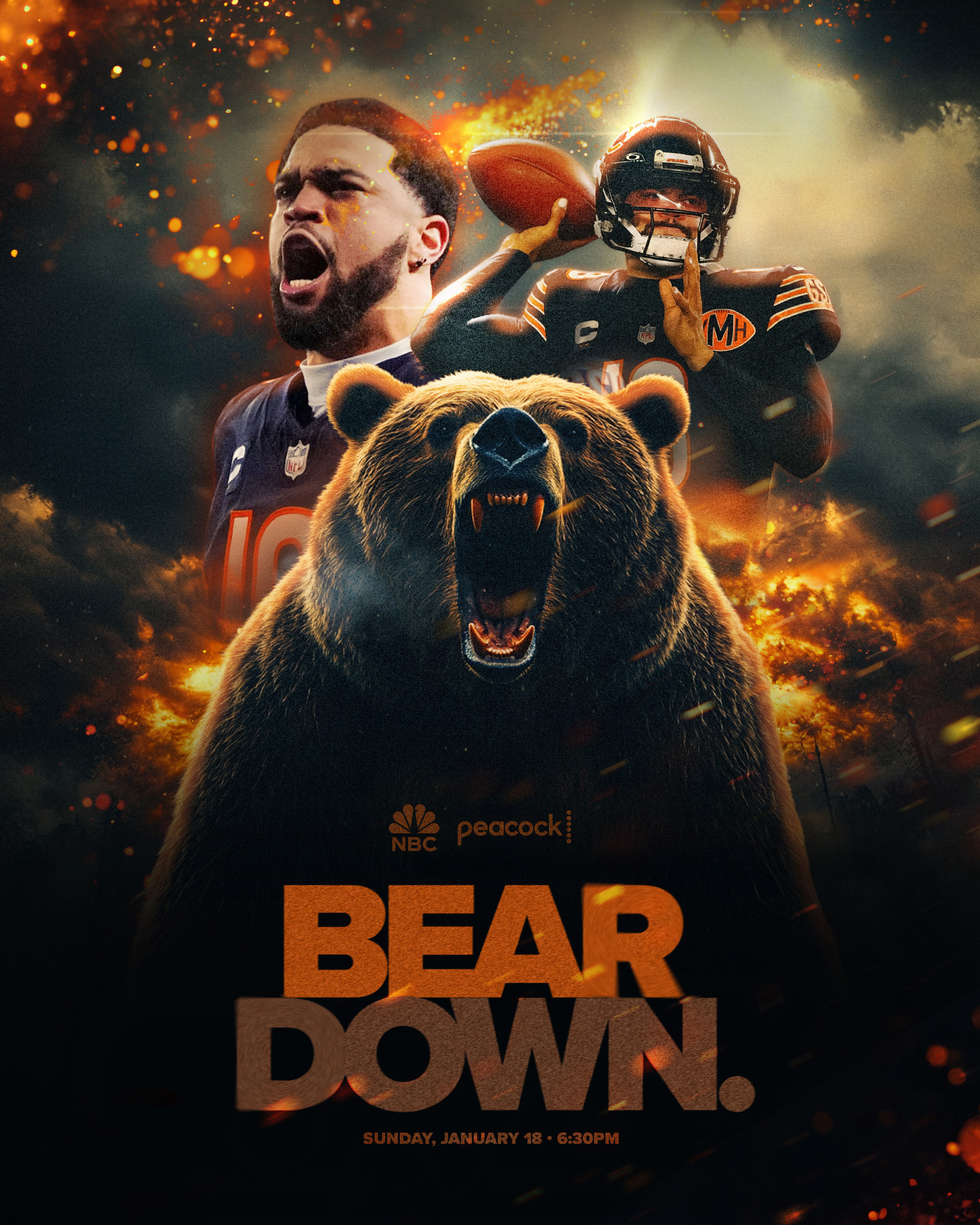 Primary broadcast key art designed to anchor the campaign.
A cinematic composition built around power, scale, and symbolic storytelling - transforming the Bears’ identity into a visual force.