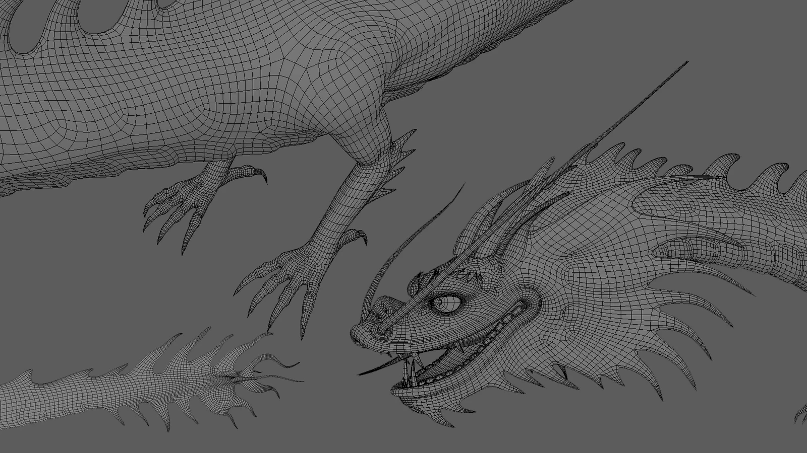 Final asset wire frames.