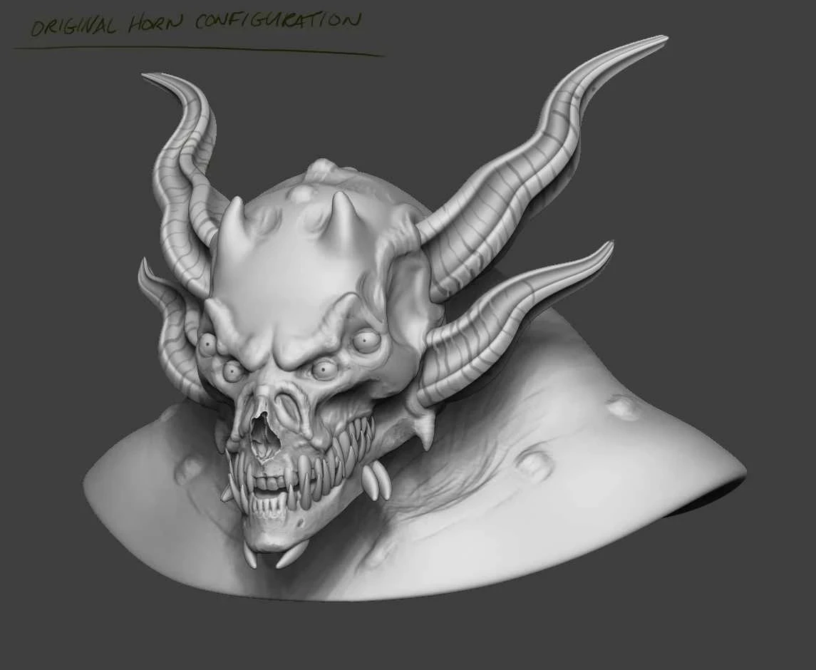 Settled horn design.