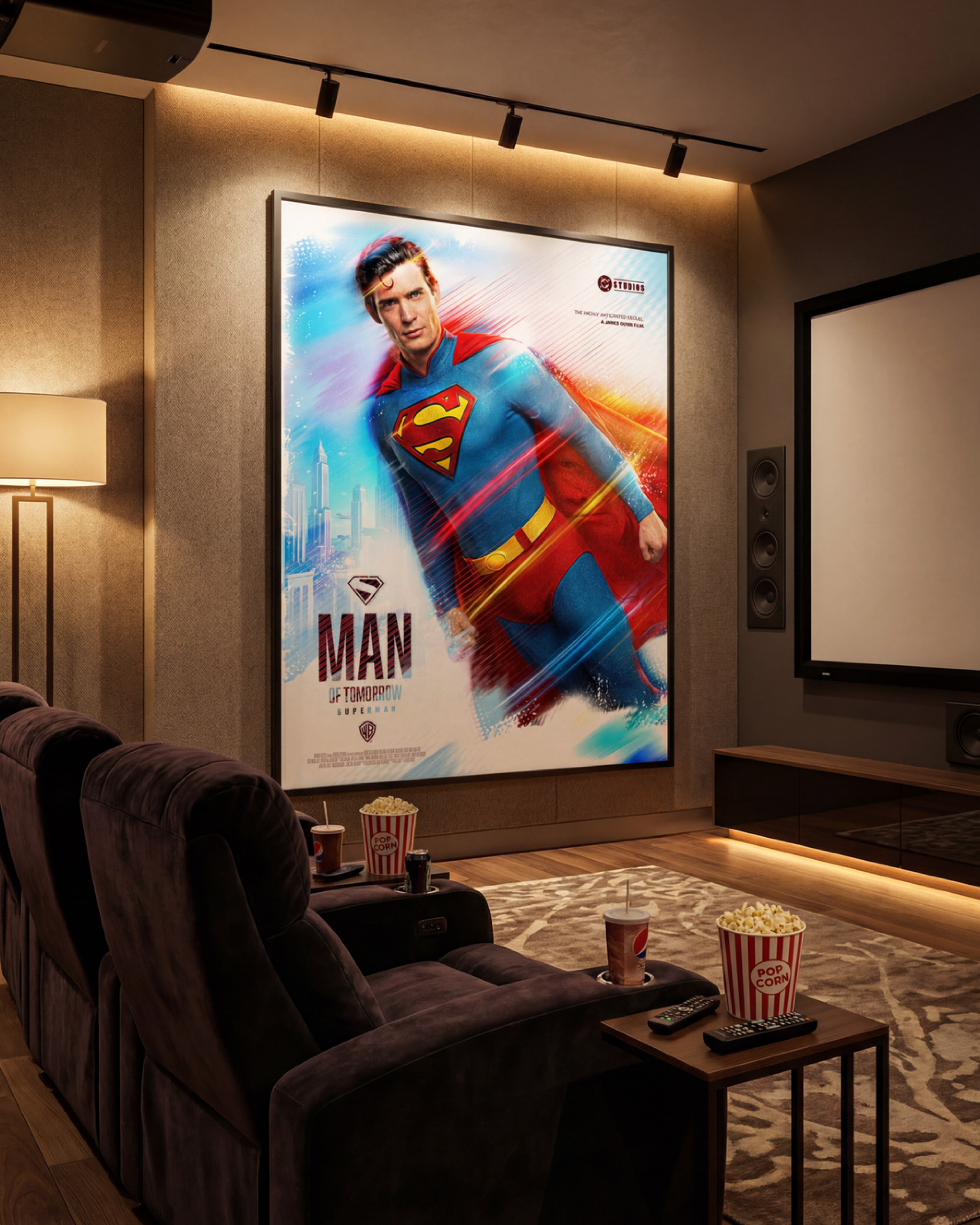 Home theater environment mockup.
Designed to feel premium, cinematic, and immersive within personal spaces.