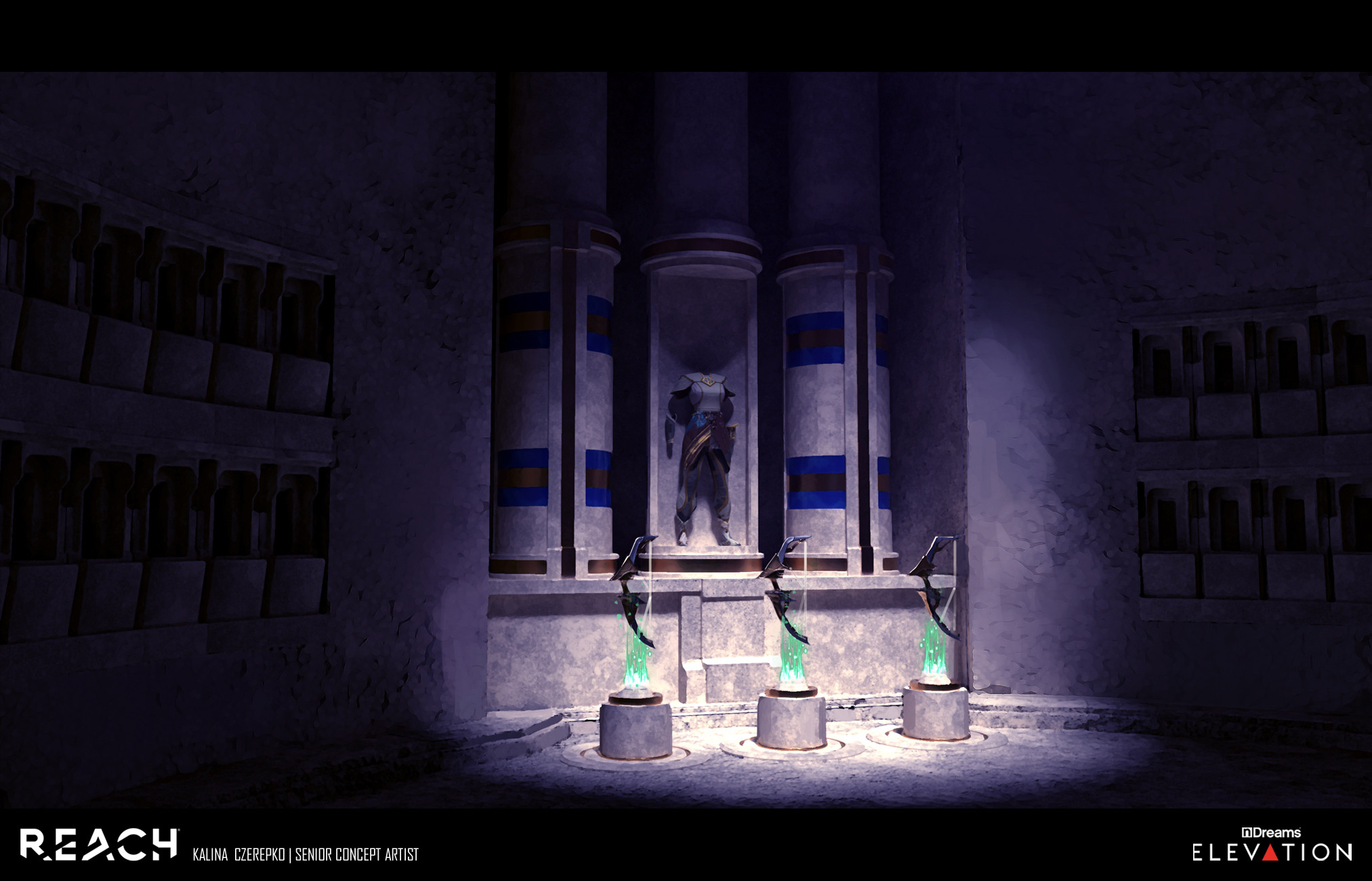 The game's pause menu room