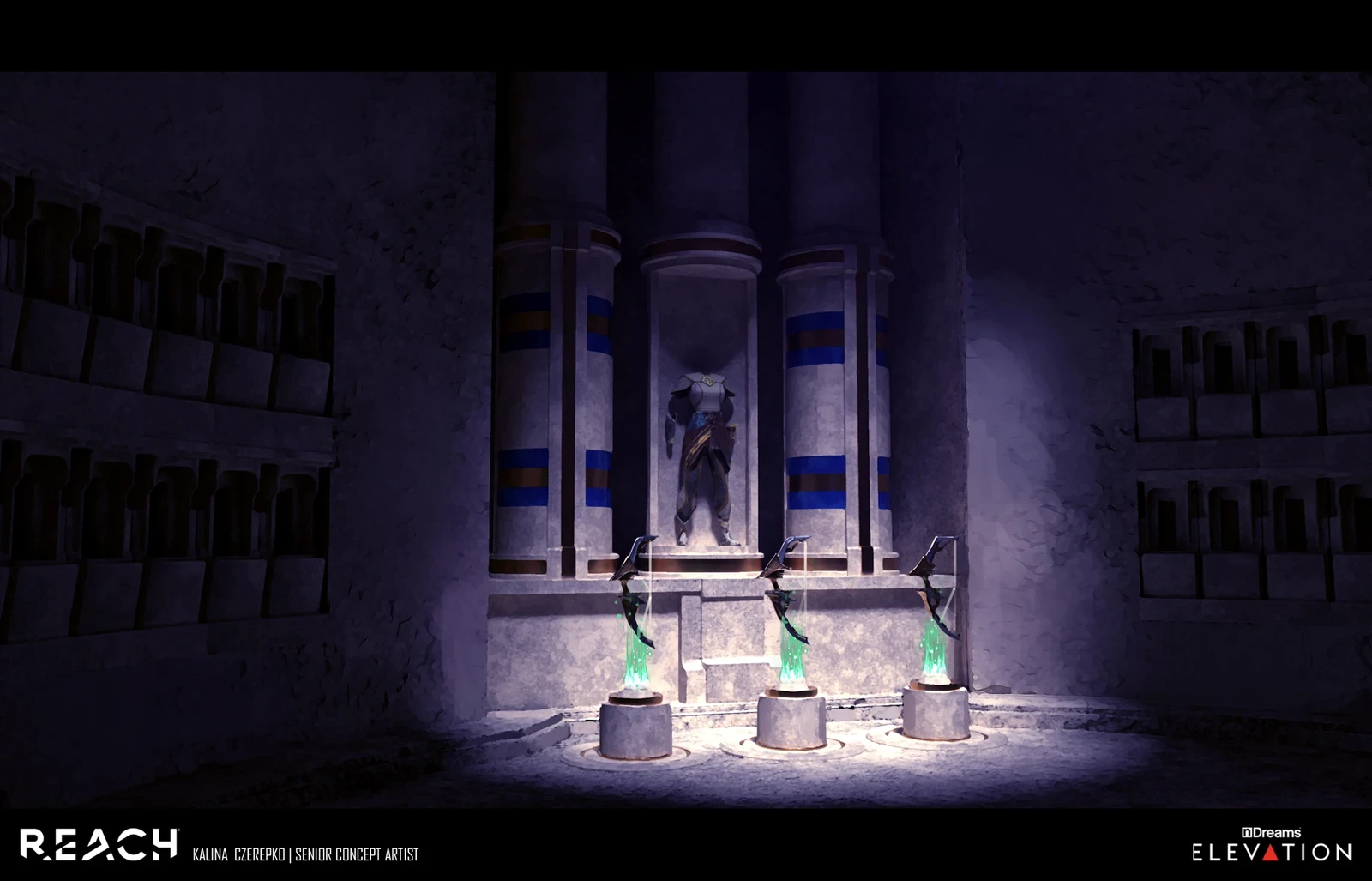 The game's pause menu room