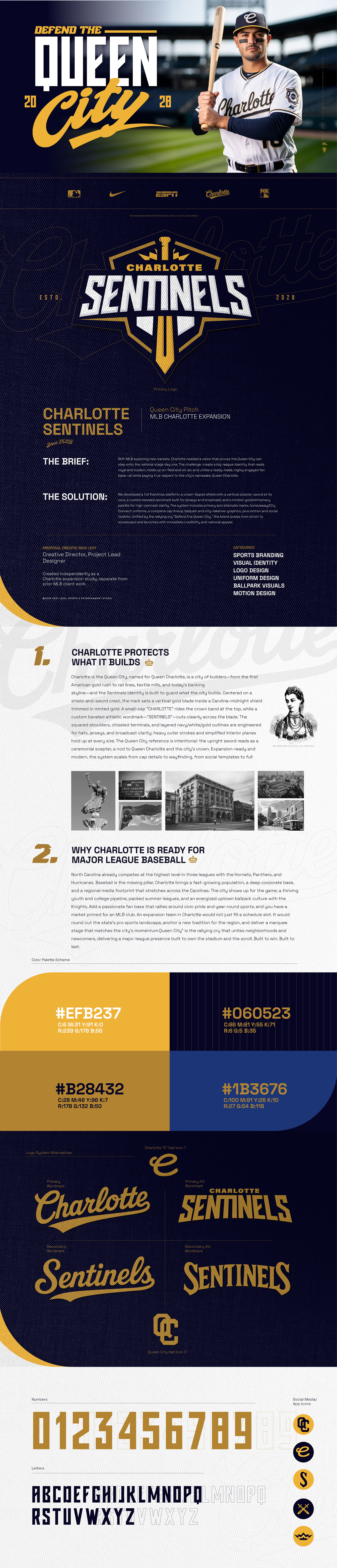 MLB: Charlotte Sentinels - Official Brand Proposal Part 1
