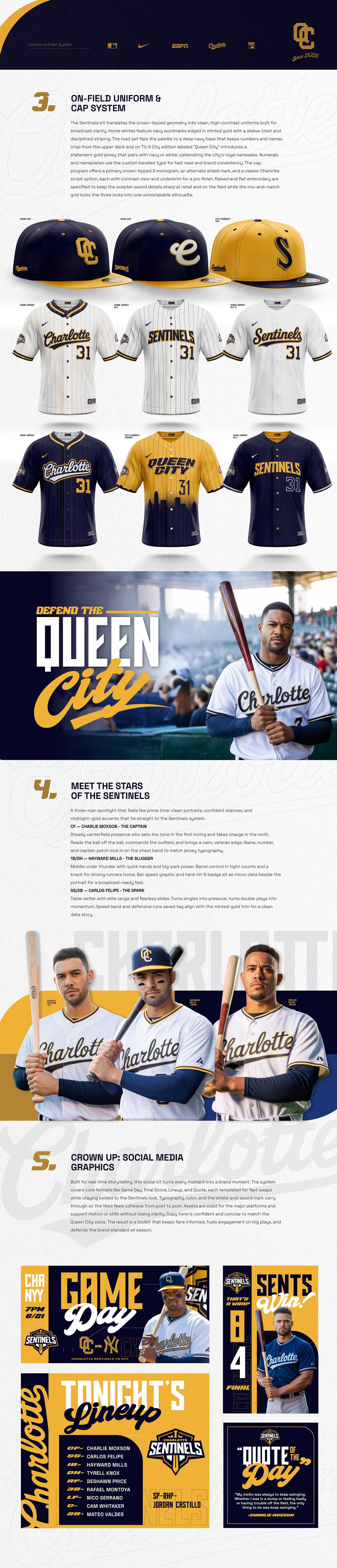 MLB: Charlotte Sentinels - Official Brand Proposal Part 2