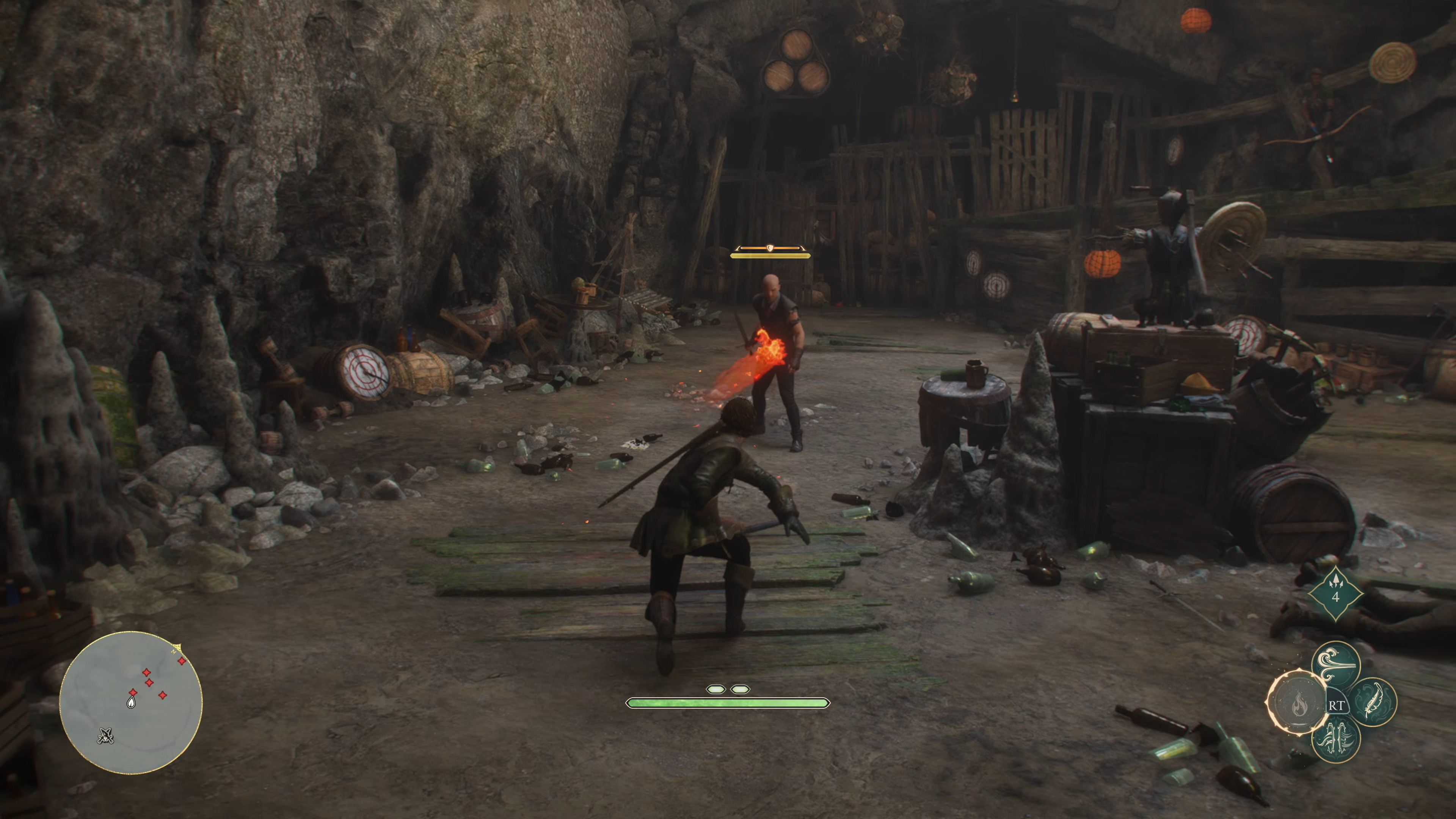 This bandit cave section was one of the areas I did themed dressing for.