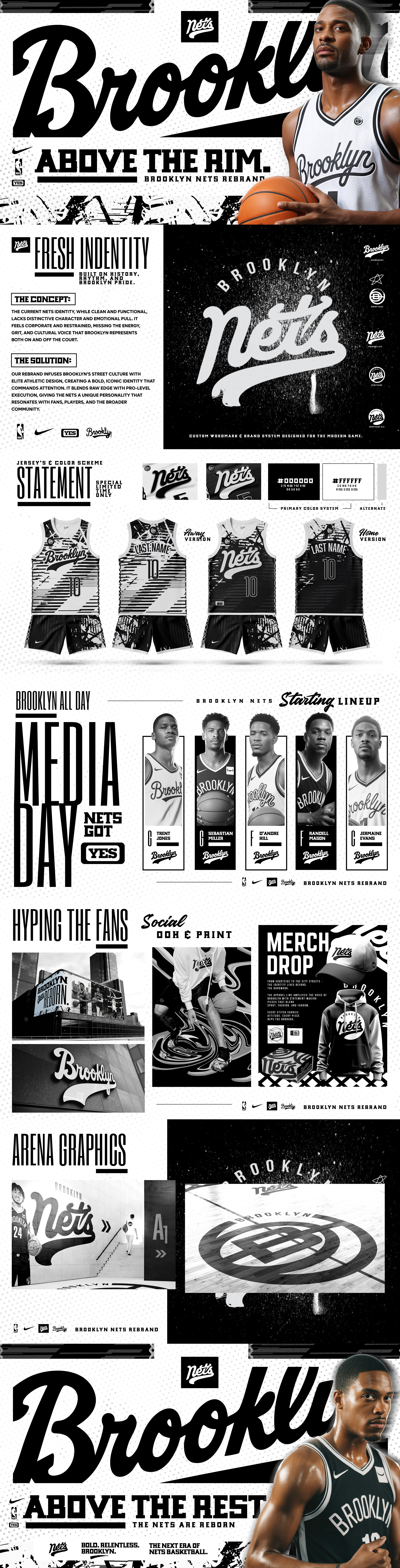 Brooklyn Nets - Rebrand Concept Case Study