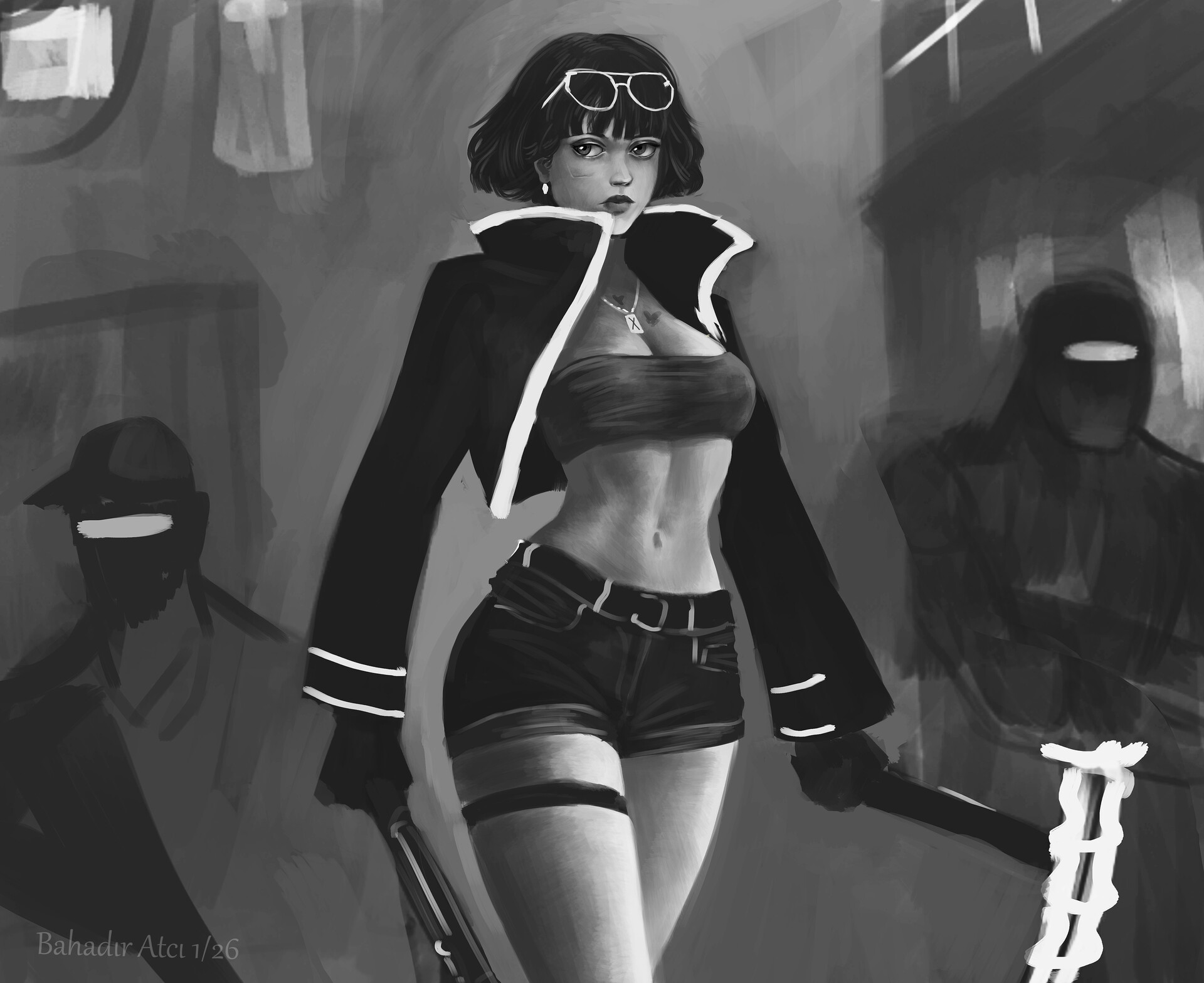 Grayscale Artwork by Bahadır Atcı