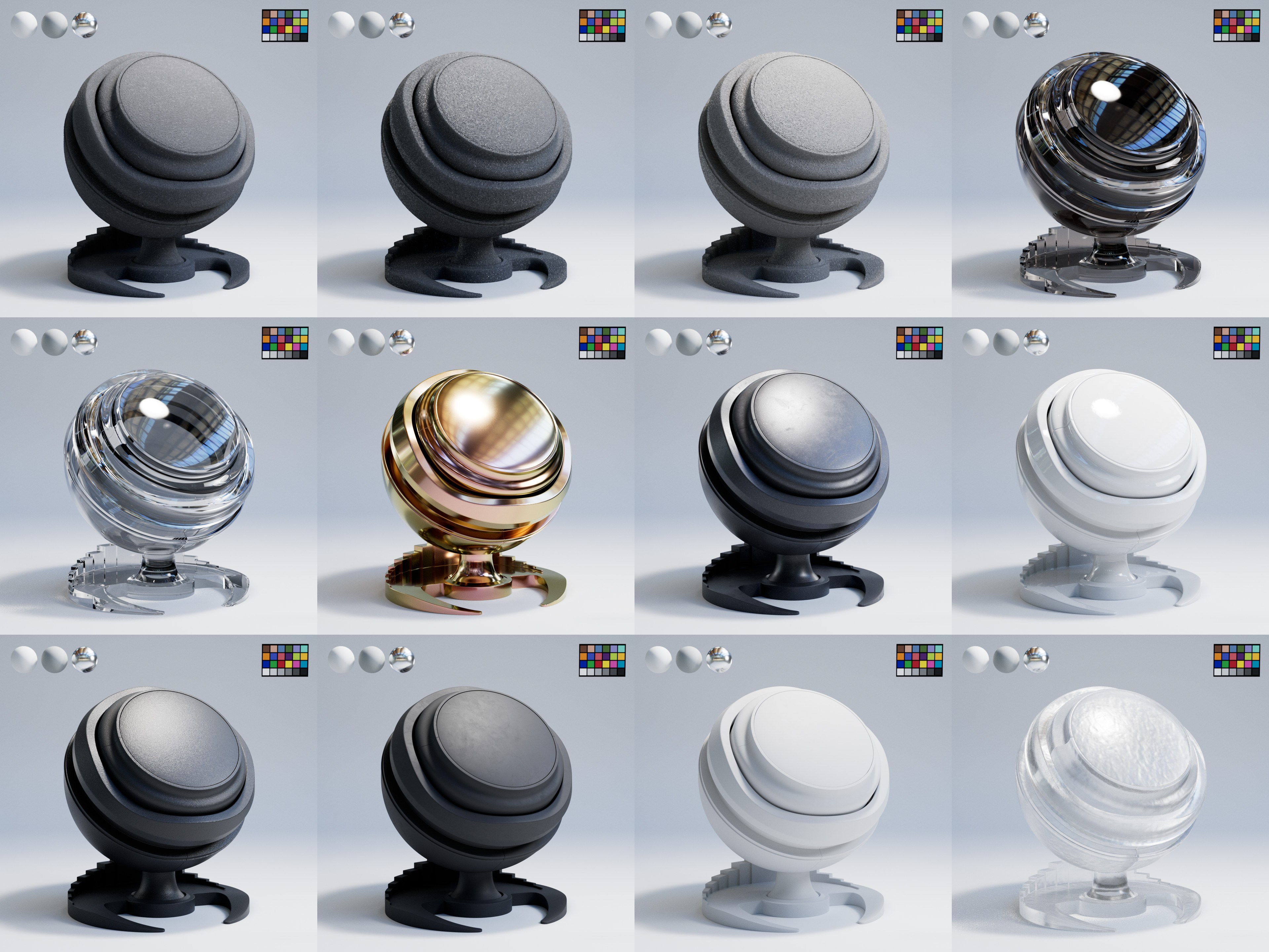 Material look development.