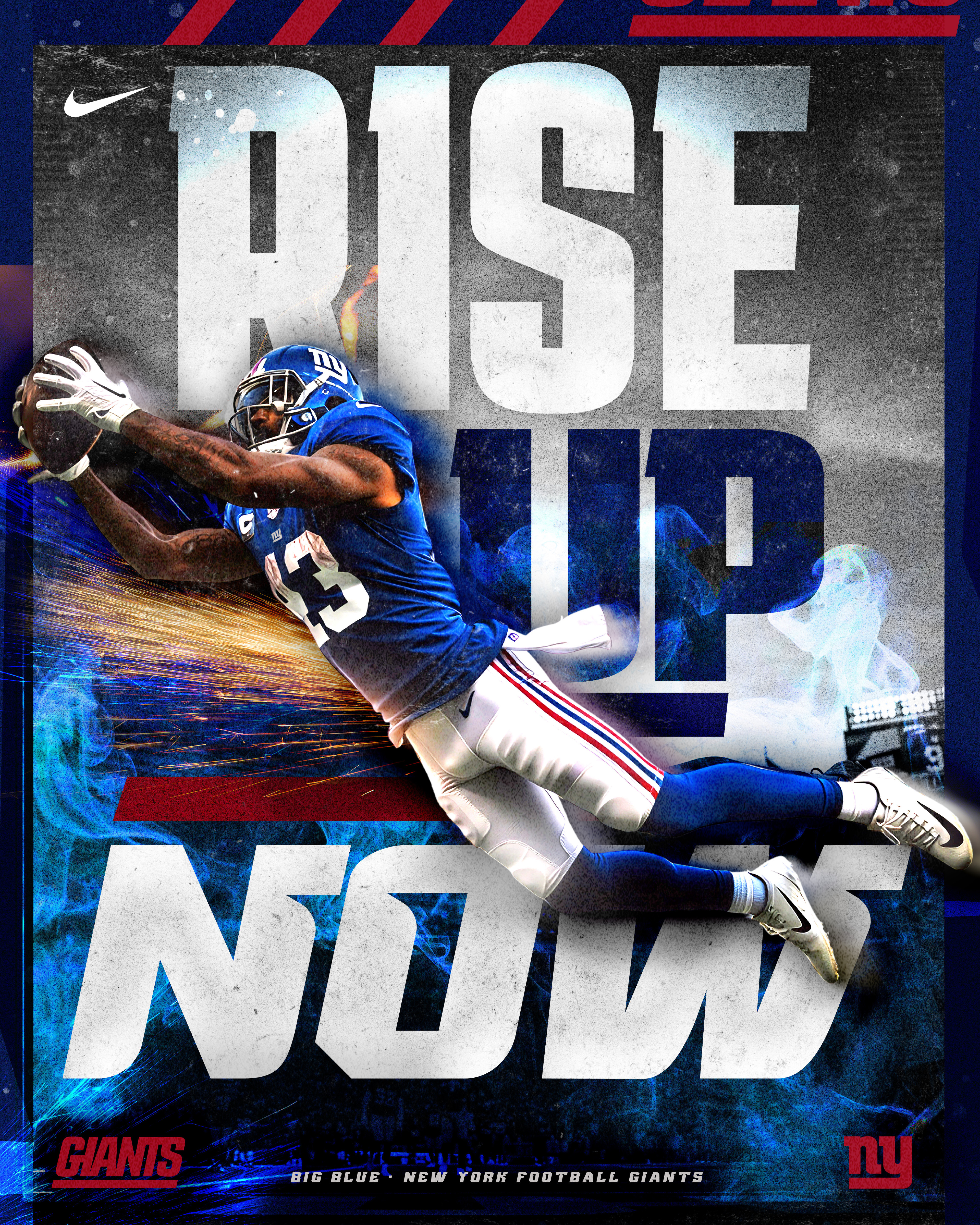 A game-day hype visual built around elevation and momentum. Oversized typography anchors the composition while motion elements, smoke, and energy streaks reinforce intensity and impact. Designed to command attention instantly in social feeds