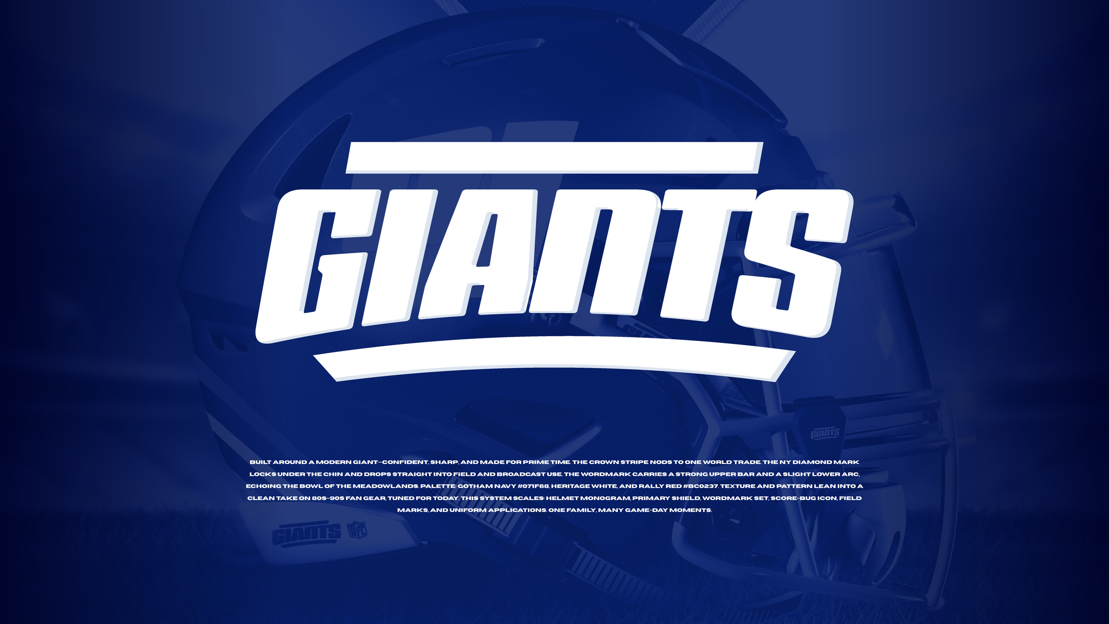 The finalized logo balances modern geometry with legacy cues, designed for maximum impact across digital, broadcast, and large-format applications while remaining instantly recognizable