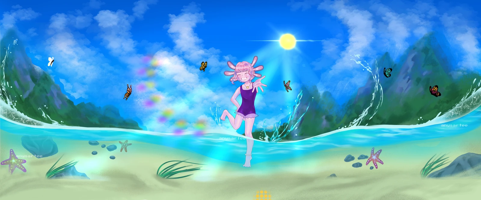 Samantha is a 10-year-old girl who, with no memory of her past, finds herself in a completely new world, Her mission now is to protect the axolotls, but this transforms into a journey of self-discovery about who she truly is.