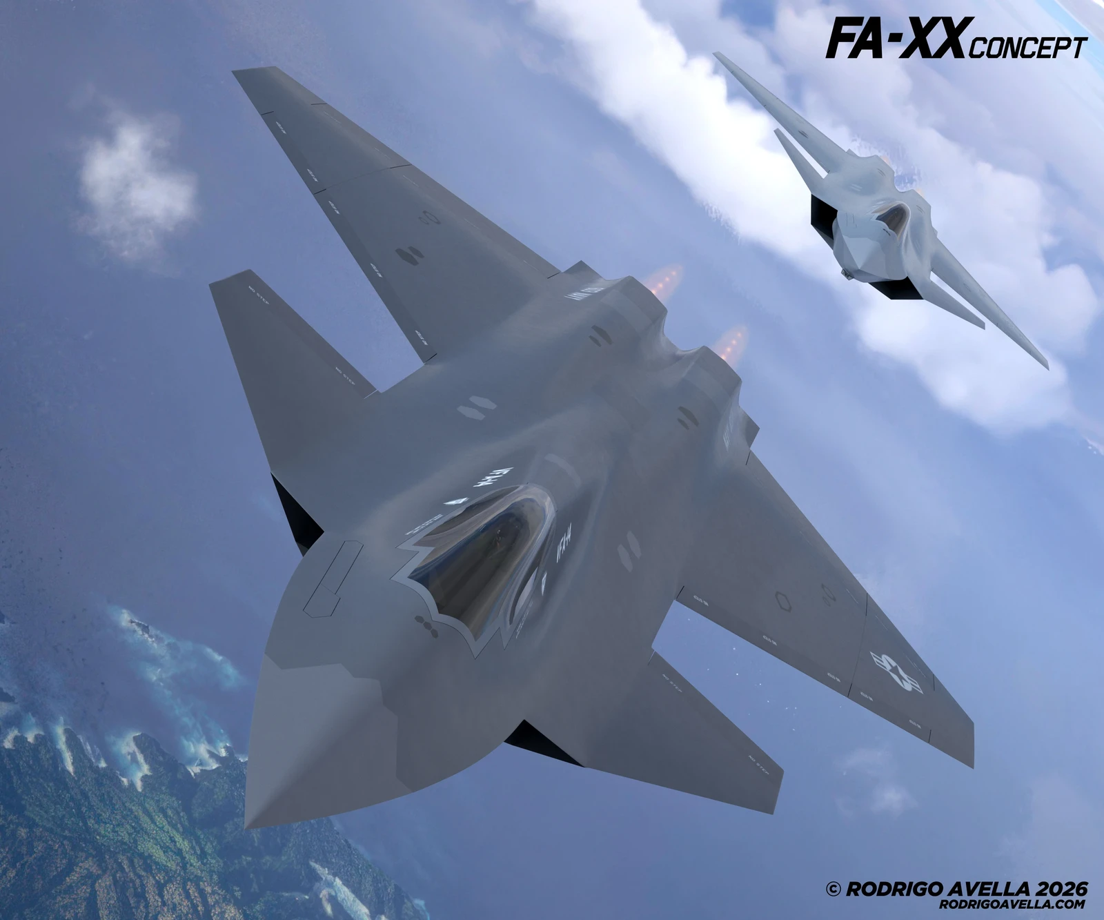 FA-XX Sixth generation fighter concept