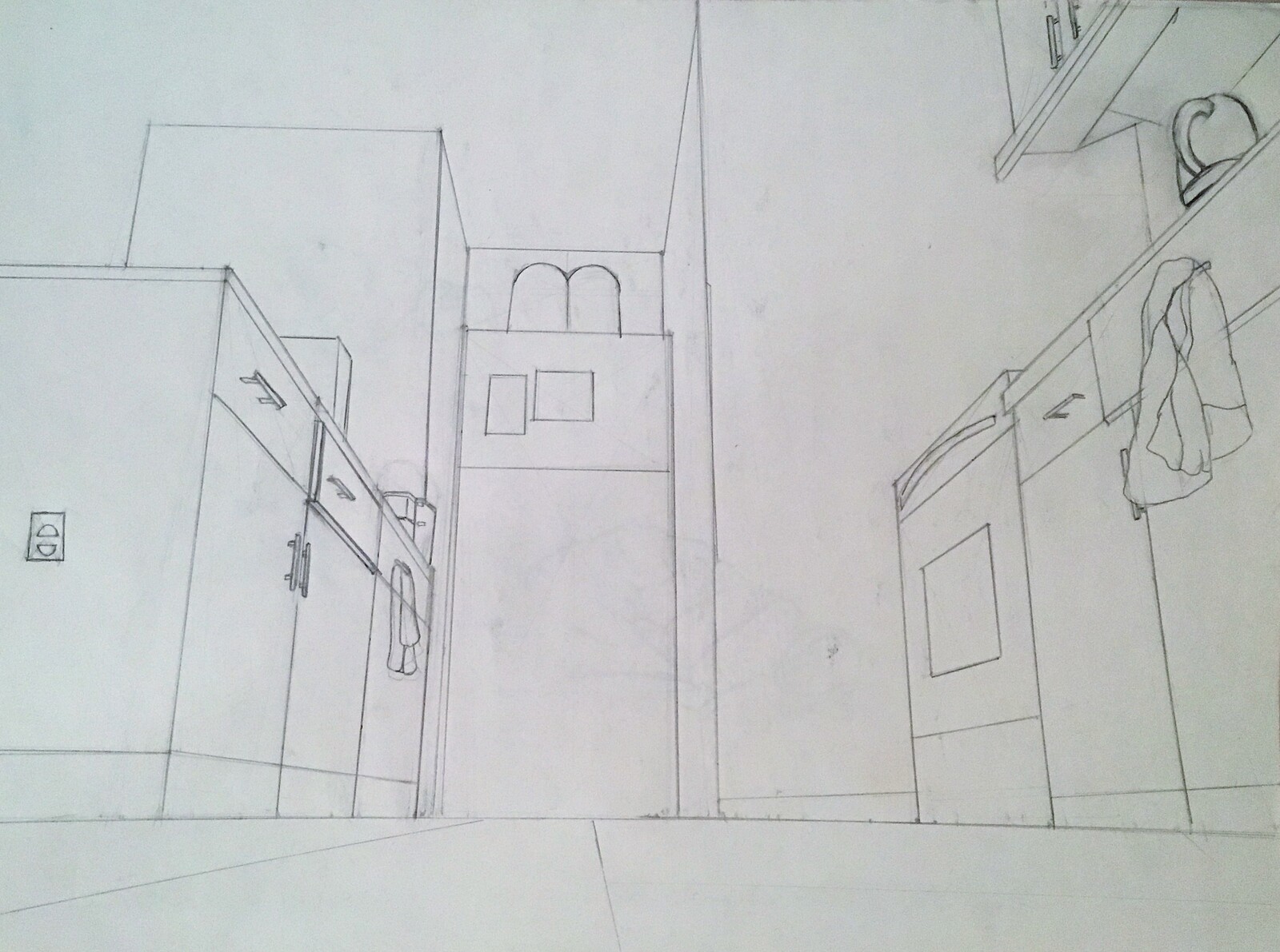 Room 3-point Perspective Drawing