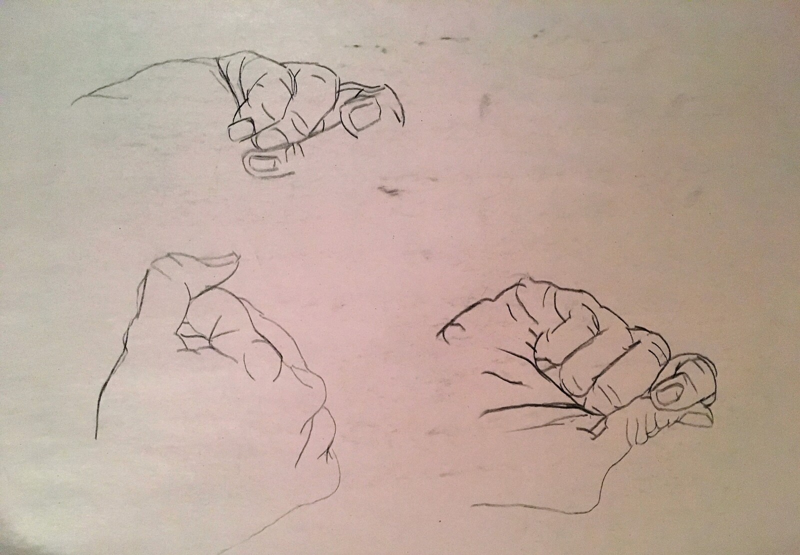 Blind folded Hand Contour Drawing