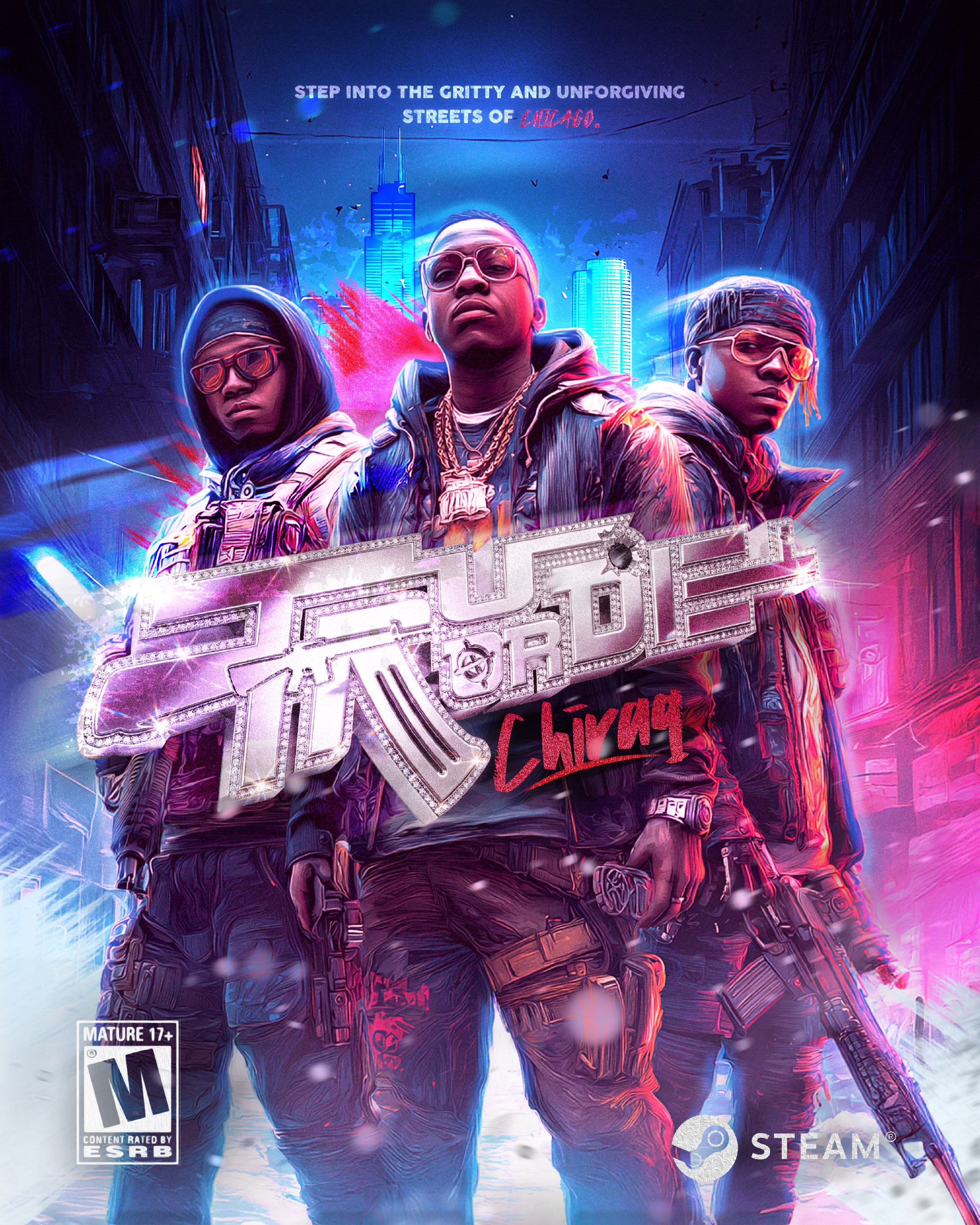 The main cover art establishes the tone, characters, and visual identity of Tru or Die: Chiraq.
Designed to immediately communicate intensity, hierarchy, and narrative presence at both large and small scales