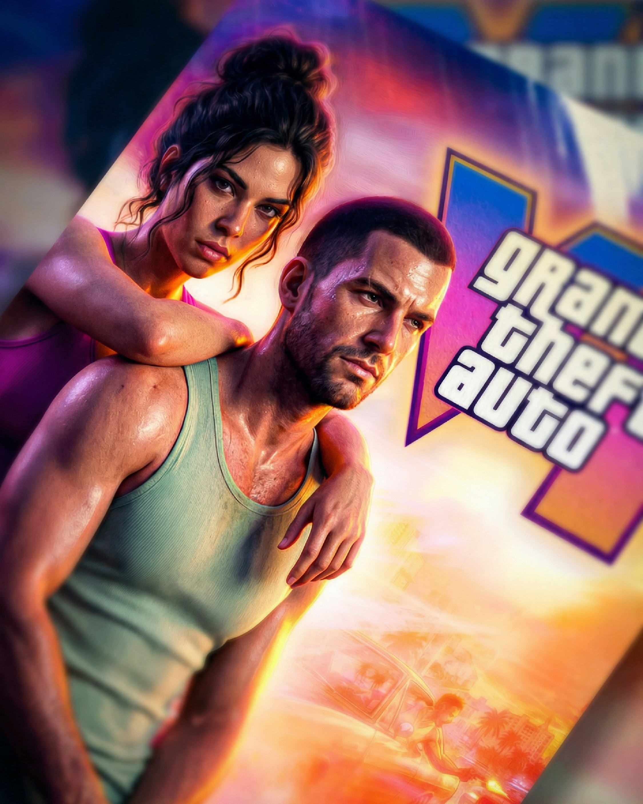 Alternate angled presentation showcasing depth, perspective, and the cinematic composition of the artwork