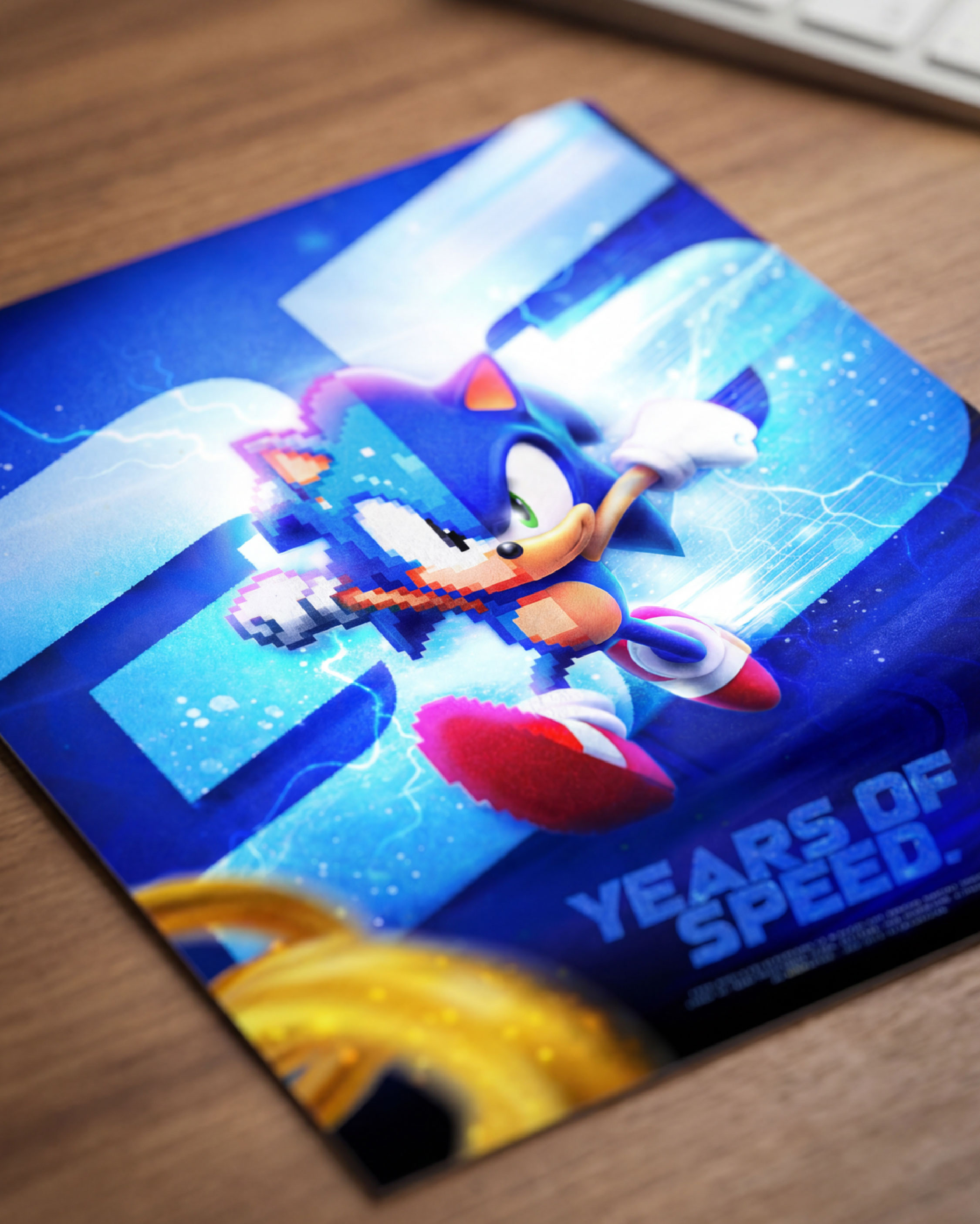 Close-up exploration of lighting, texture, and motion effects that give the artwork its sense of speed and energy