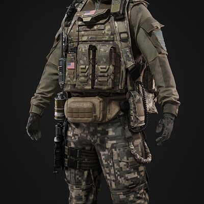 战术服装布料练习