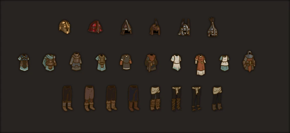 Some of the Icons used in game