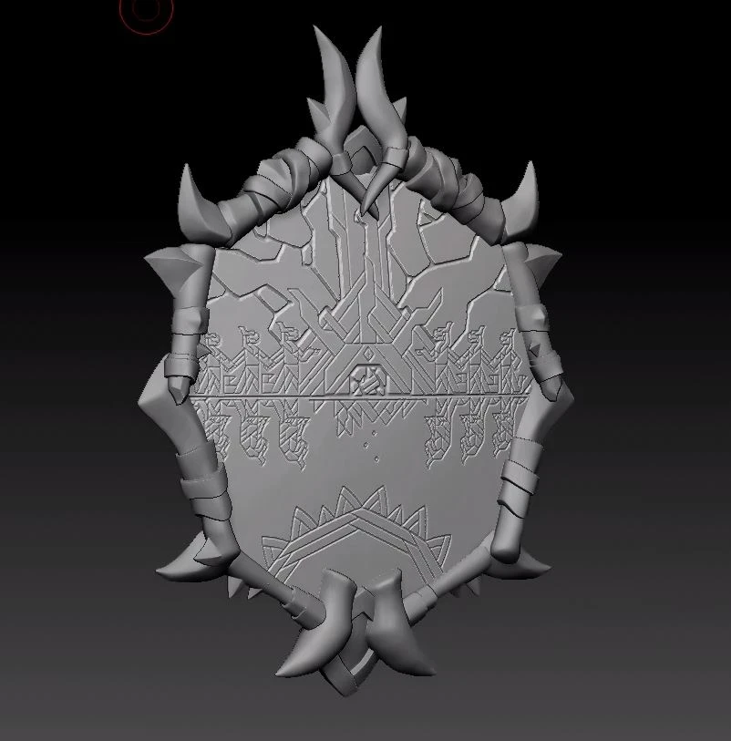 Shield Clay Zbrush Render