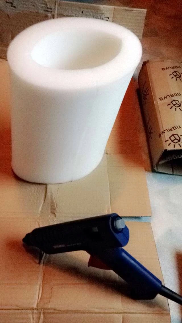 Lots of glue gunning was involved