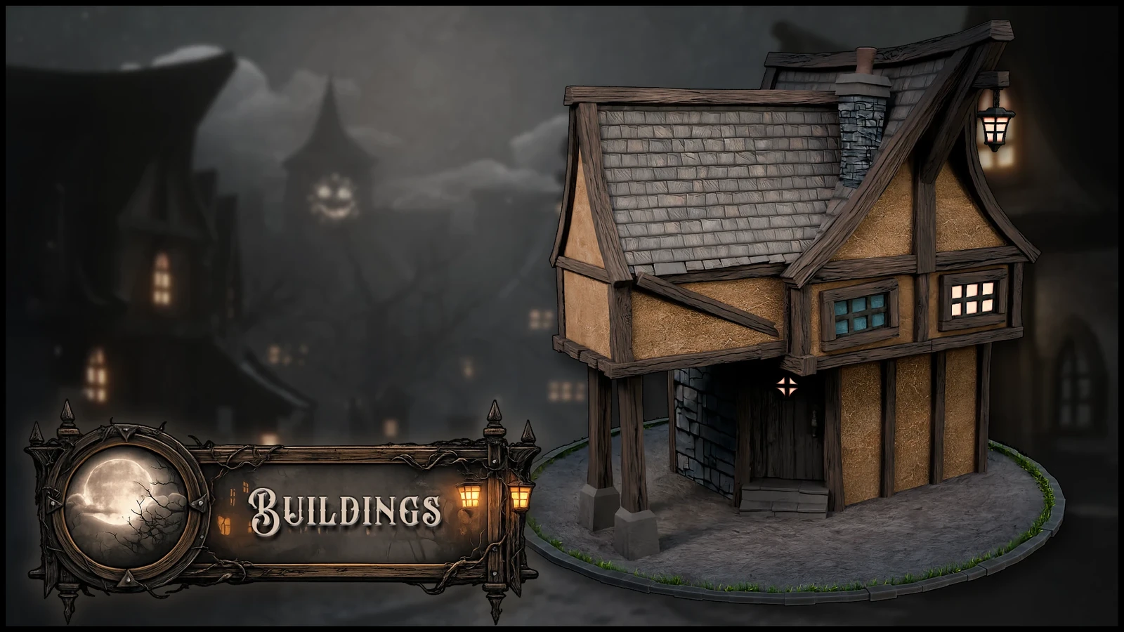 3DT Haunted Village Modular Kitbash Pack for Blender &amp; Unreal Engine 5