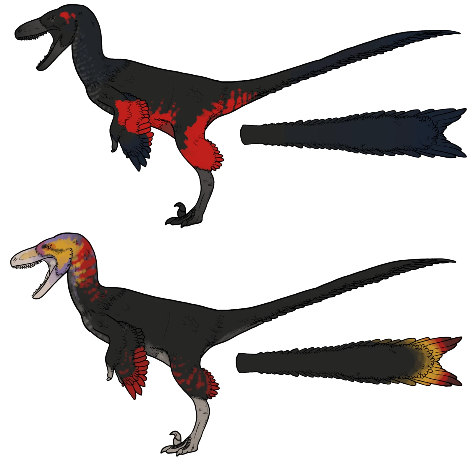 Initially two independent concepts that we decided to merge into one. Due to their differing colour segments some changes needed to be made to both concepts in order to function as the same skin.