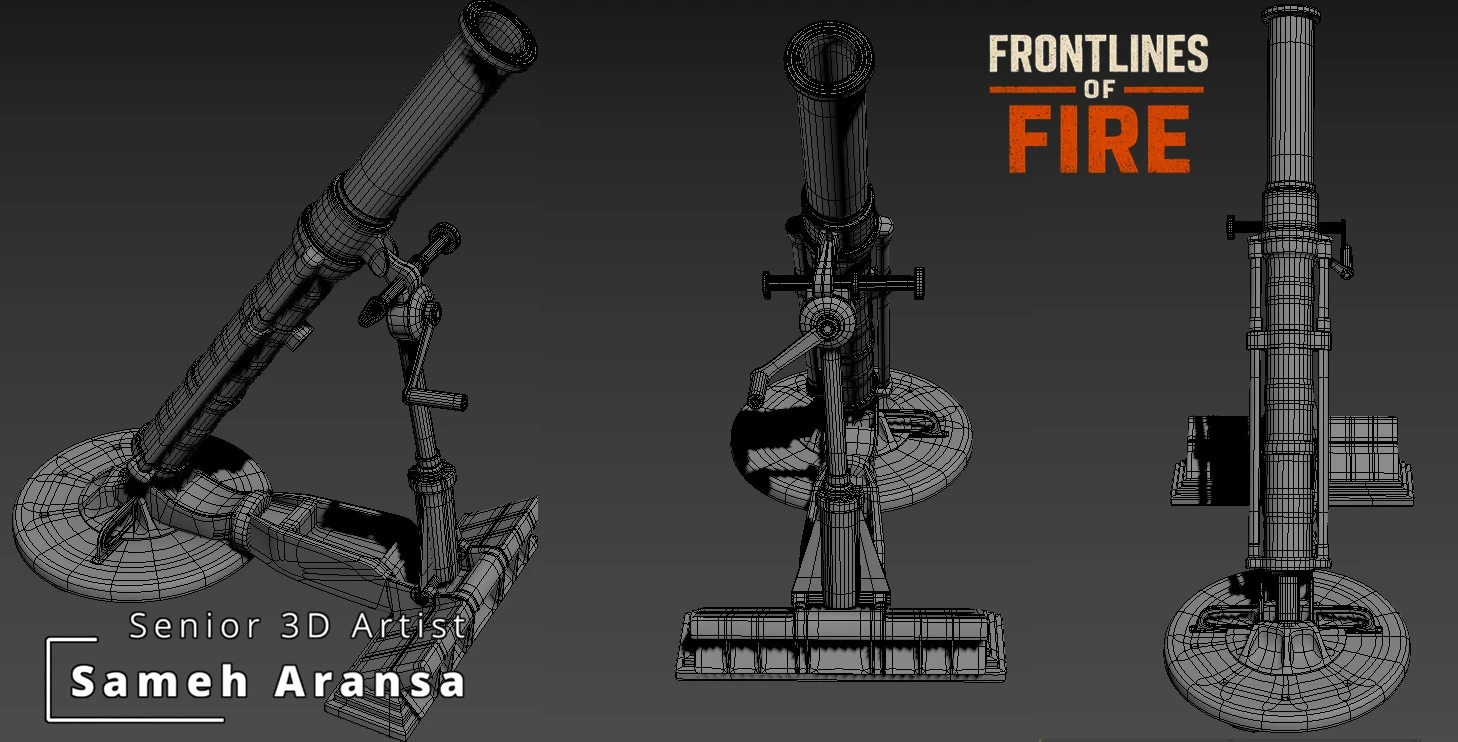 Mortar - high poly