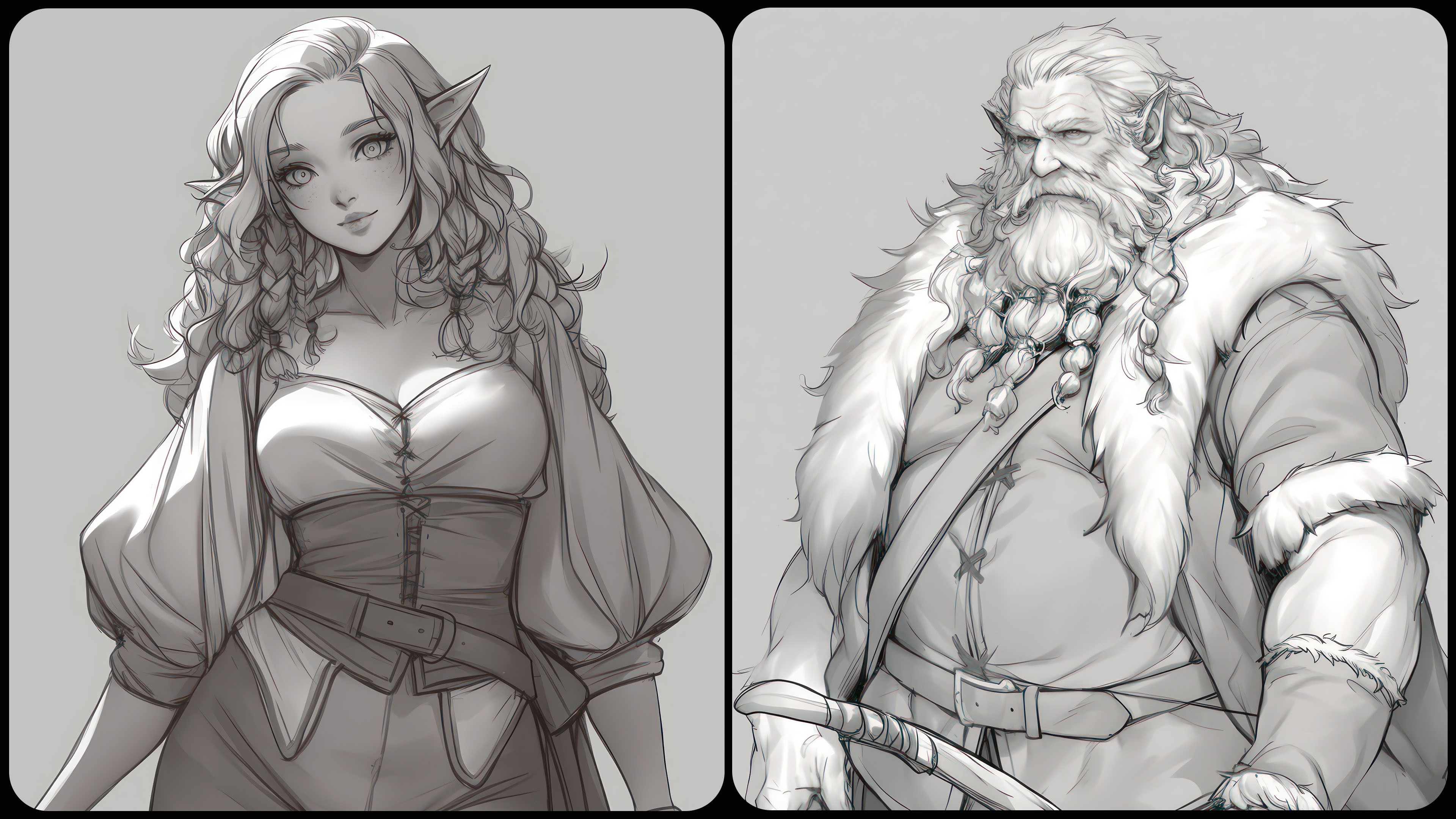 100 Elf &amp; Hobbit - Sketch Reference Image Pack v.52 |4K|
https://www.artstation.com/a/53031692