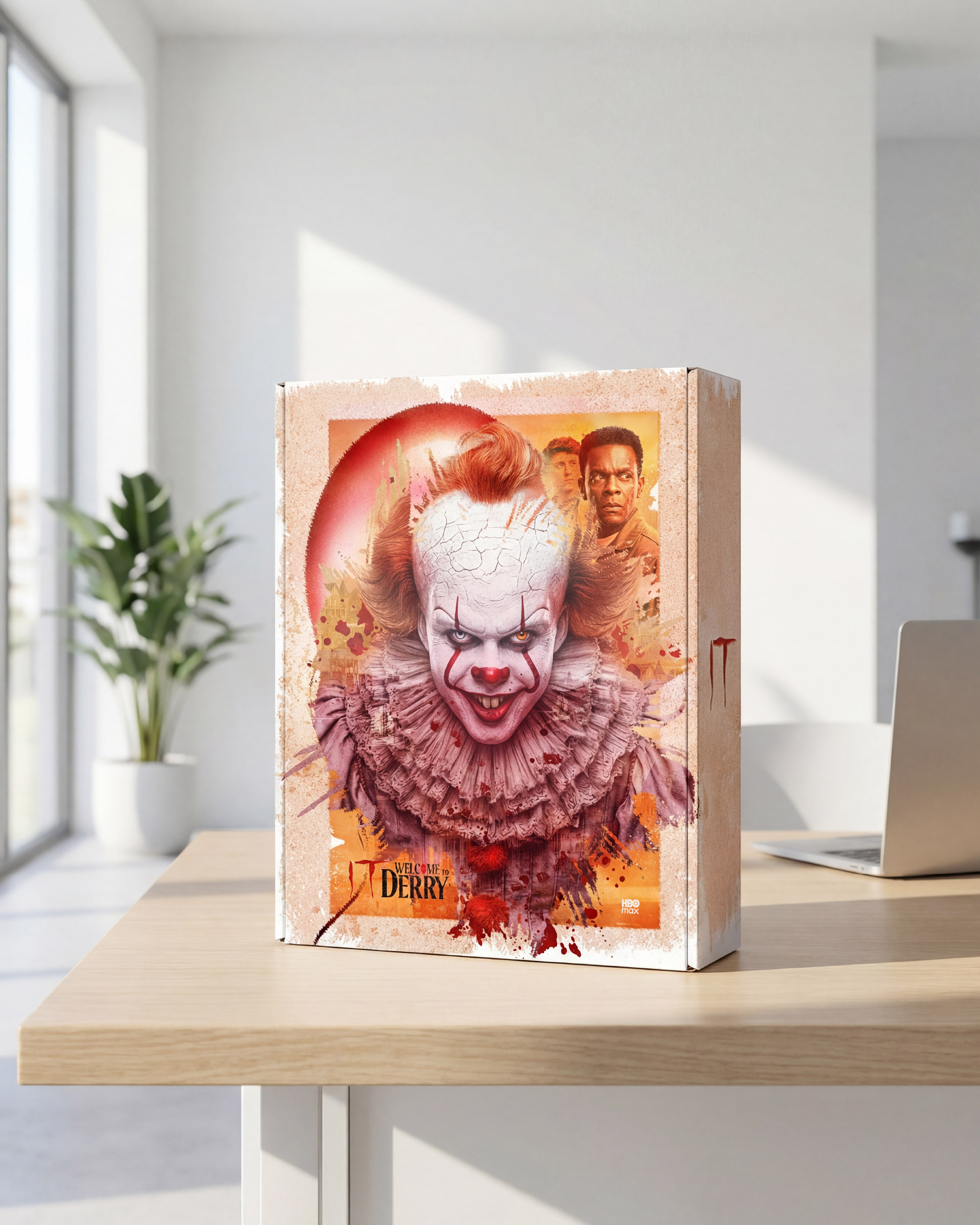 Collector-style box packaging concept using the key art as hero cover