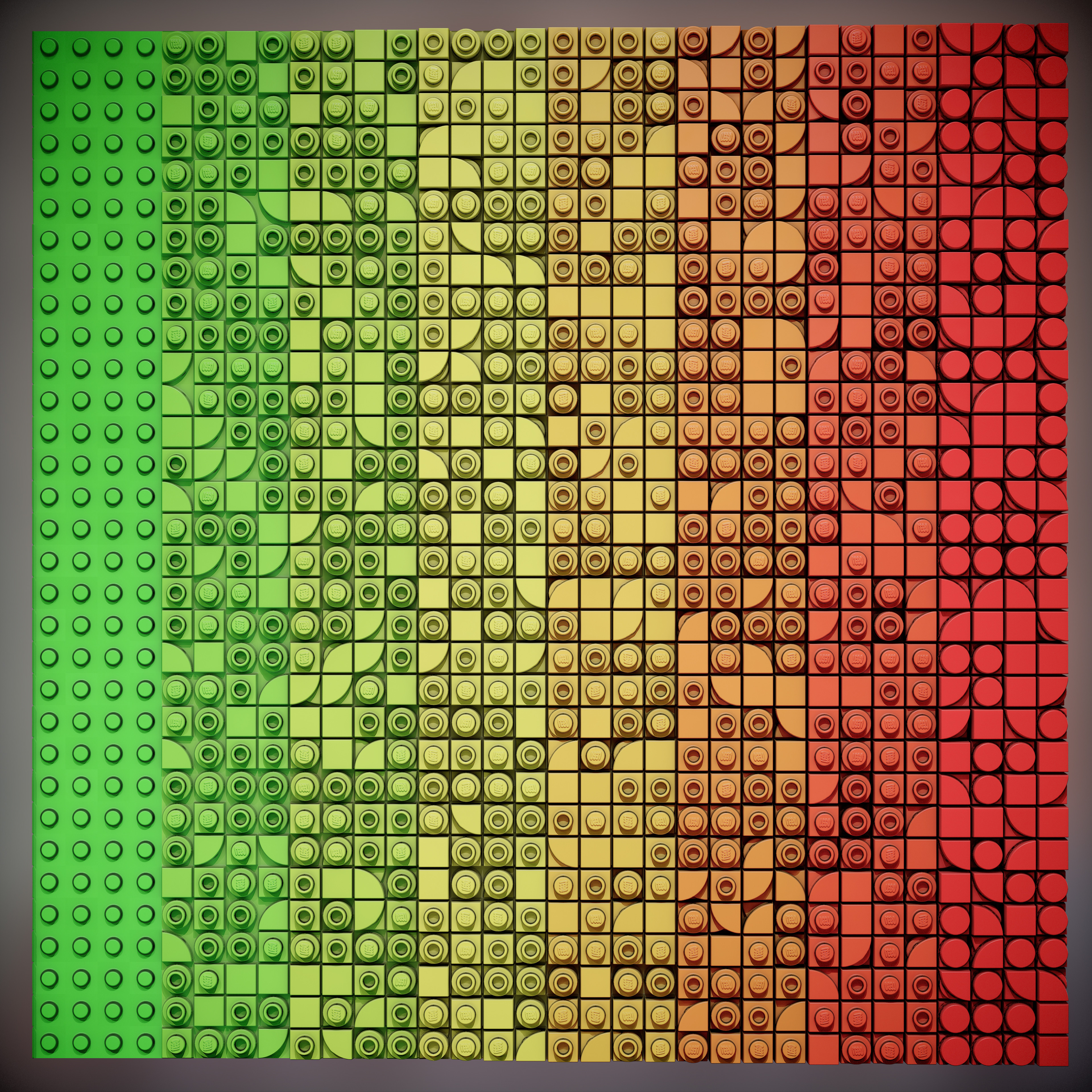 Simple Debug to display the Height in colors. Green is the lowest, Yellow is Middle and Red is Highest