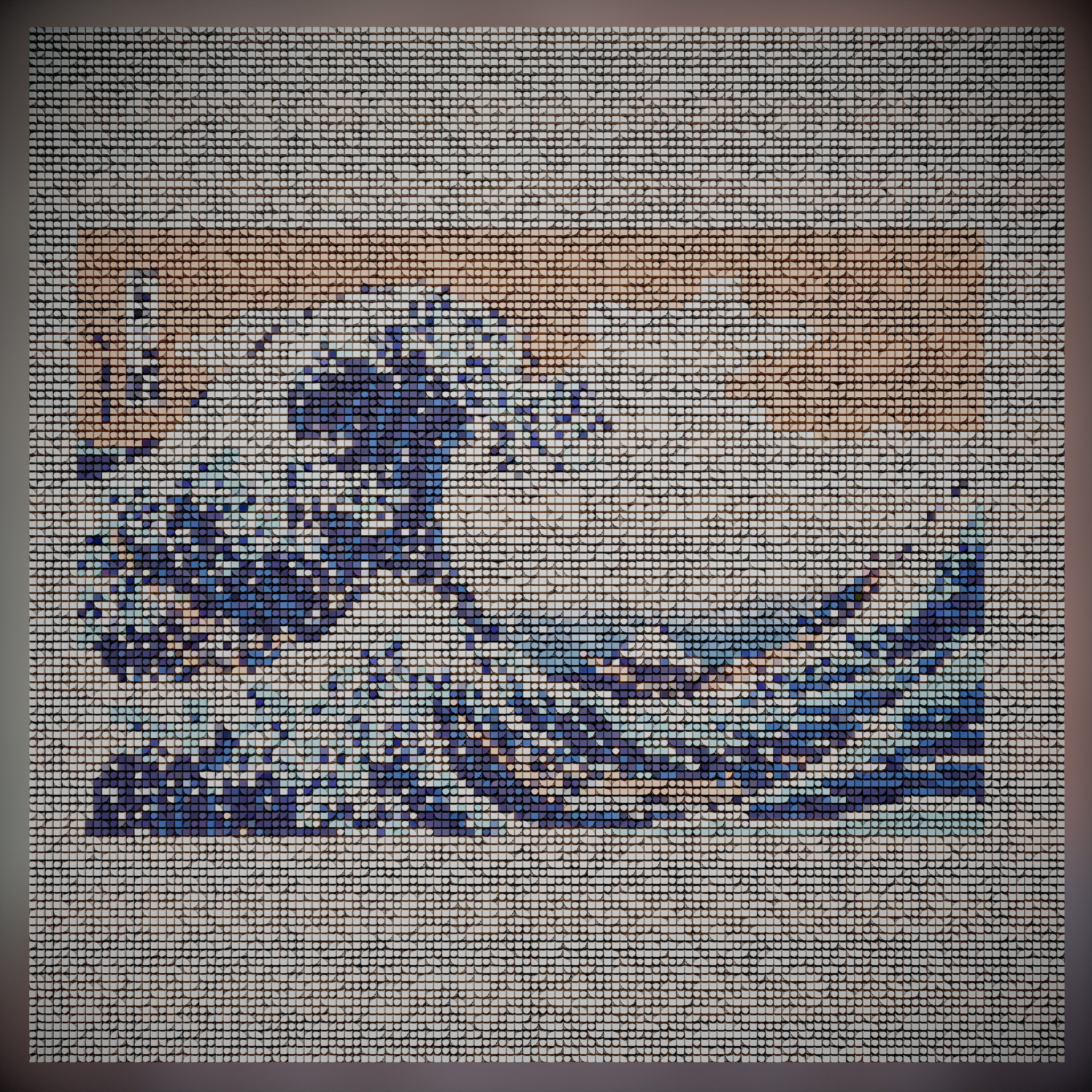 128 bit version of The Great Wave off Kanagawa
