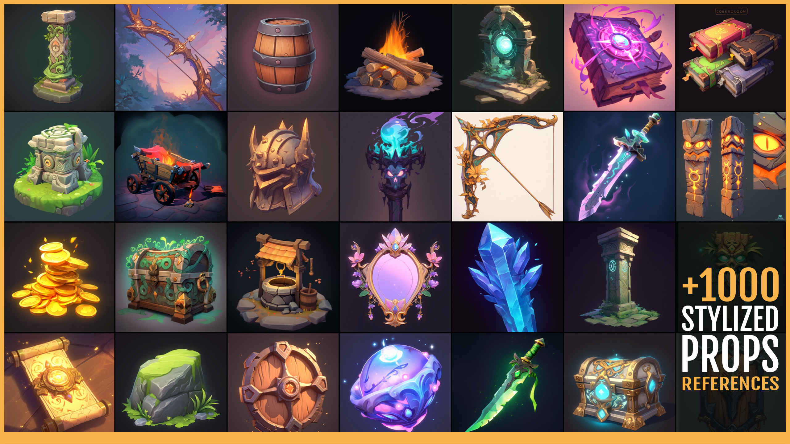 Product Link: https://www.artstation.com/a/46785236
Stylized Environment &amp; Props Bundle VOL05: https://www.artstation.com/a/34090028