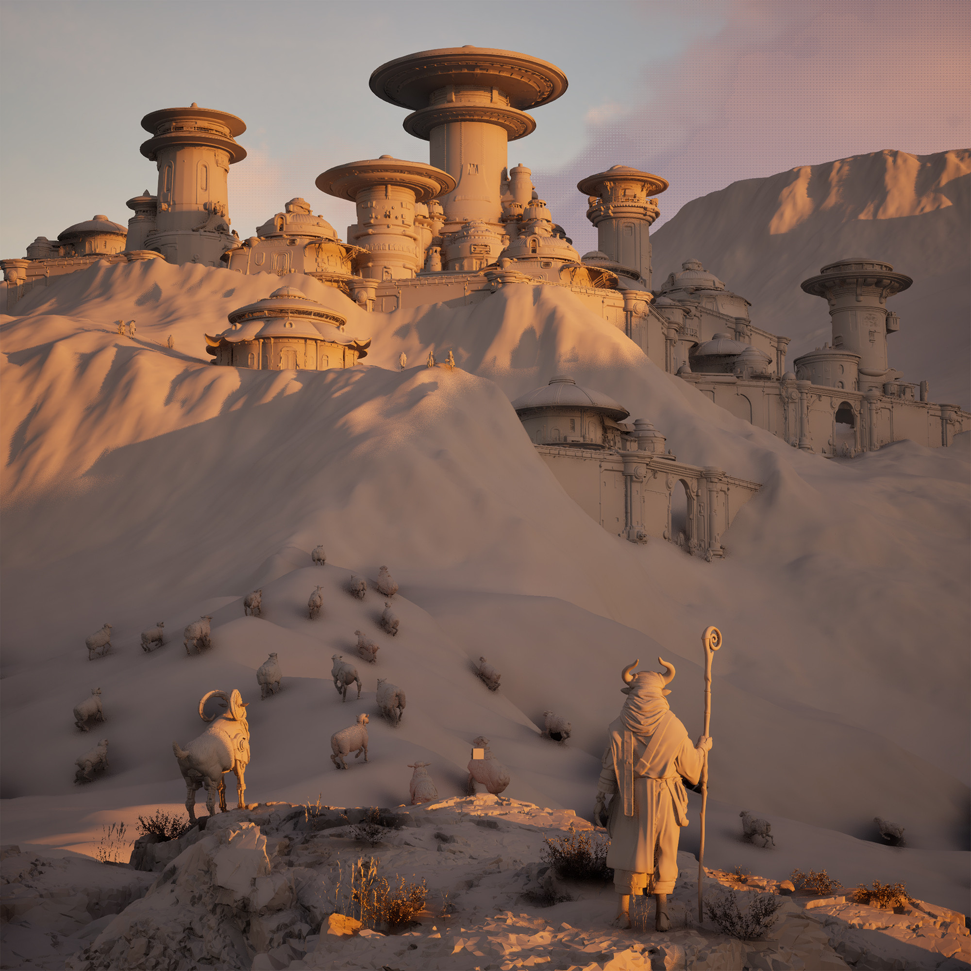 'The Shepherd and the Outpost'
3D