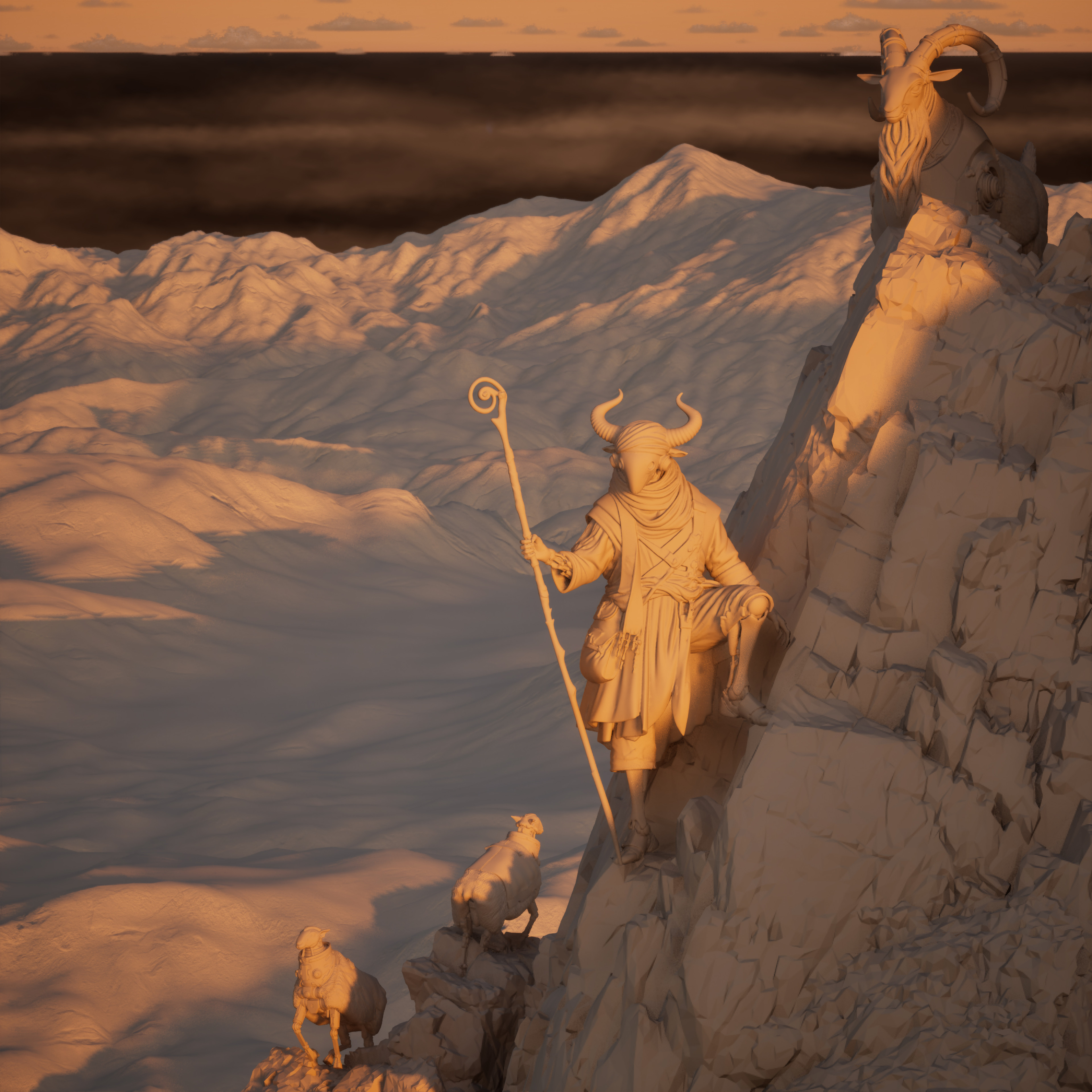 'The Patient Shepherd'
3d Lighting 