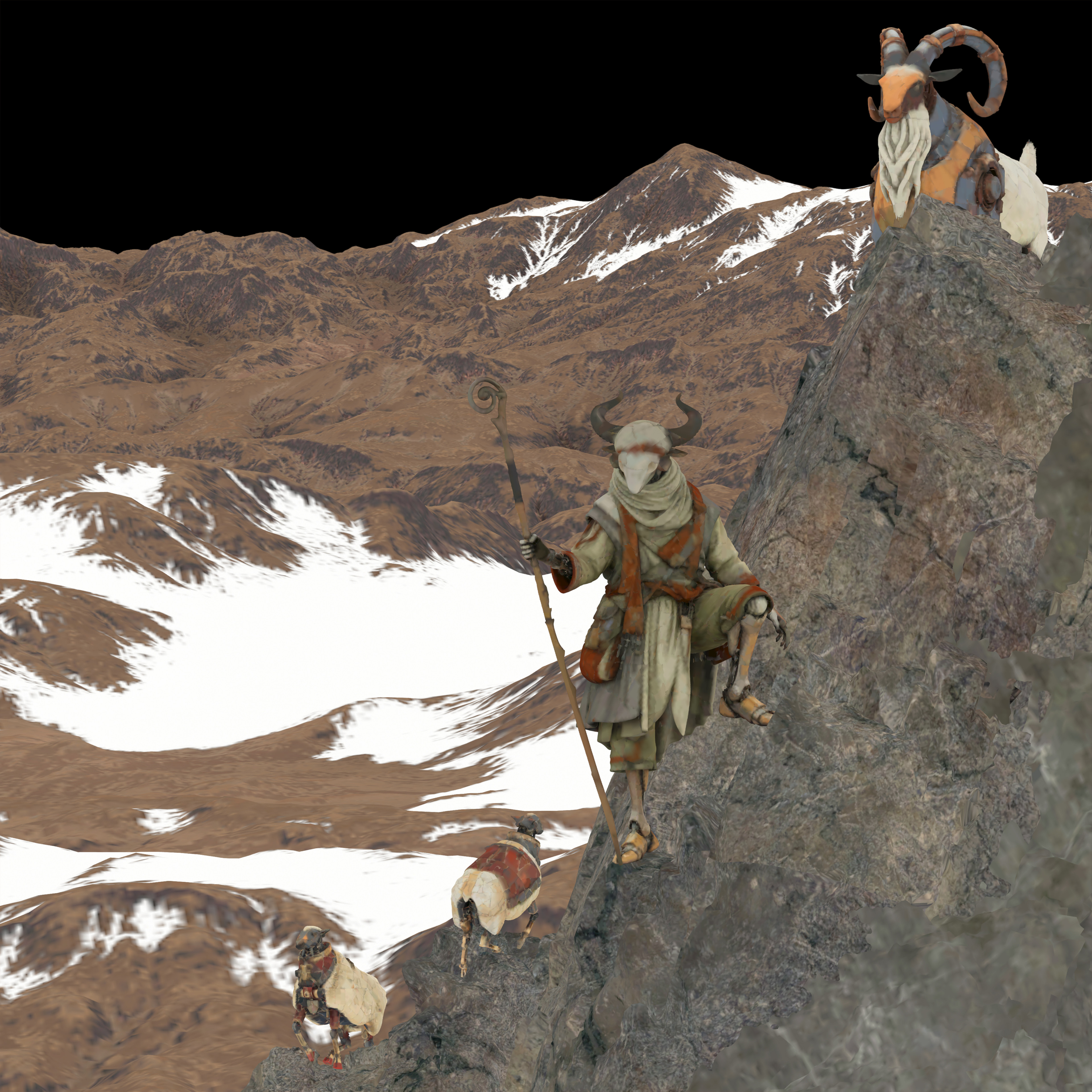'The Patient Shepherd'
3d Albedo