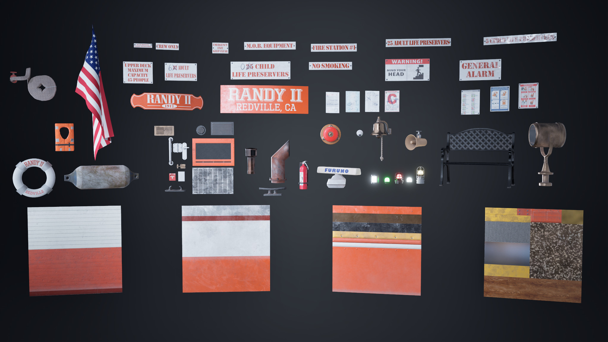 Repeated Props &amp; Trim Sheets