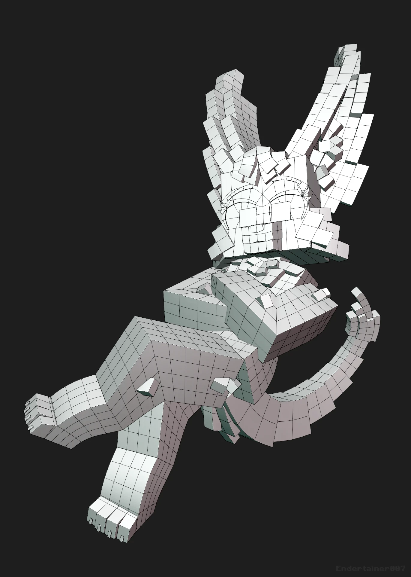 Solid Render with Wireframe