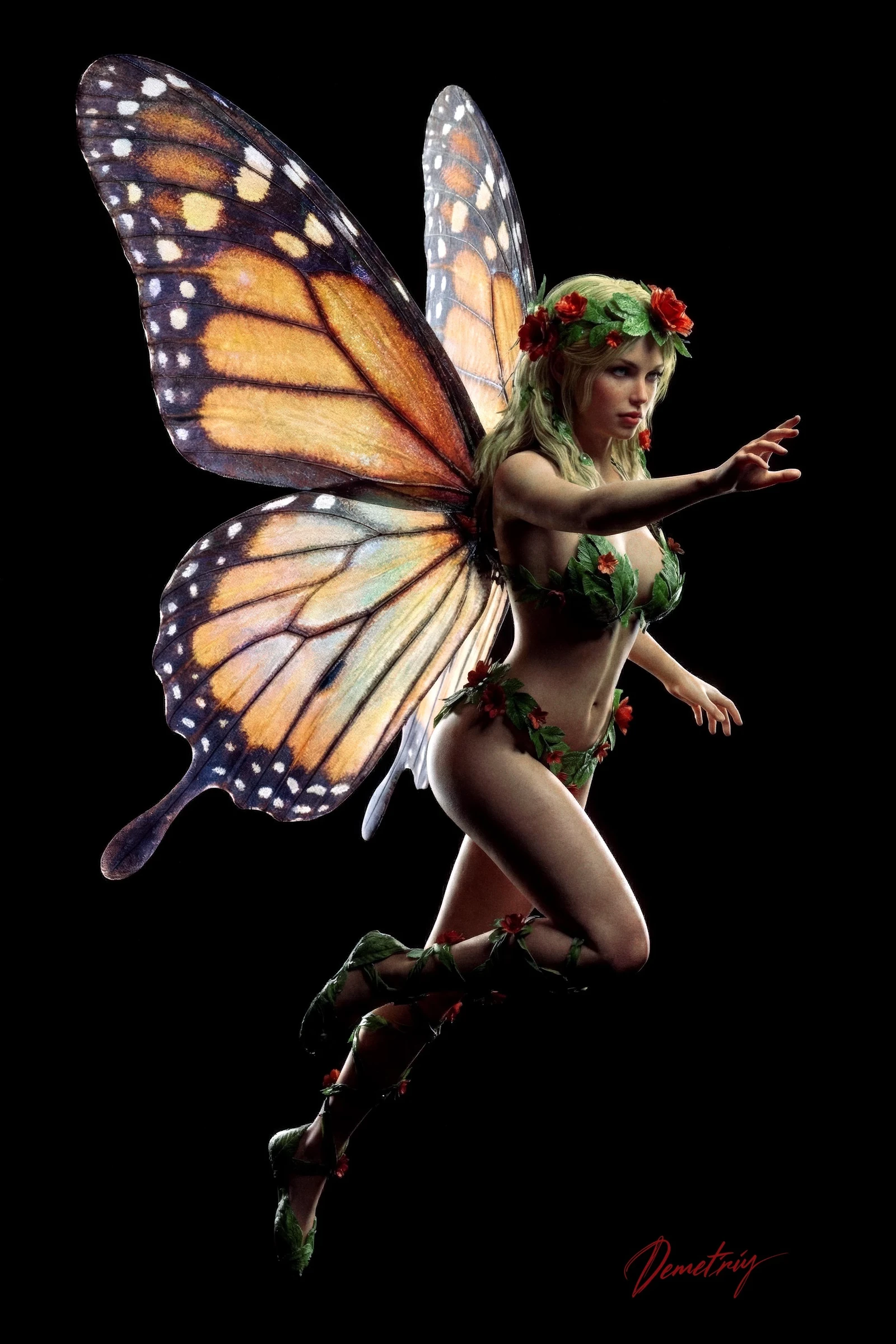 Pixie (HoMM3) | Action Flying Pose