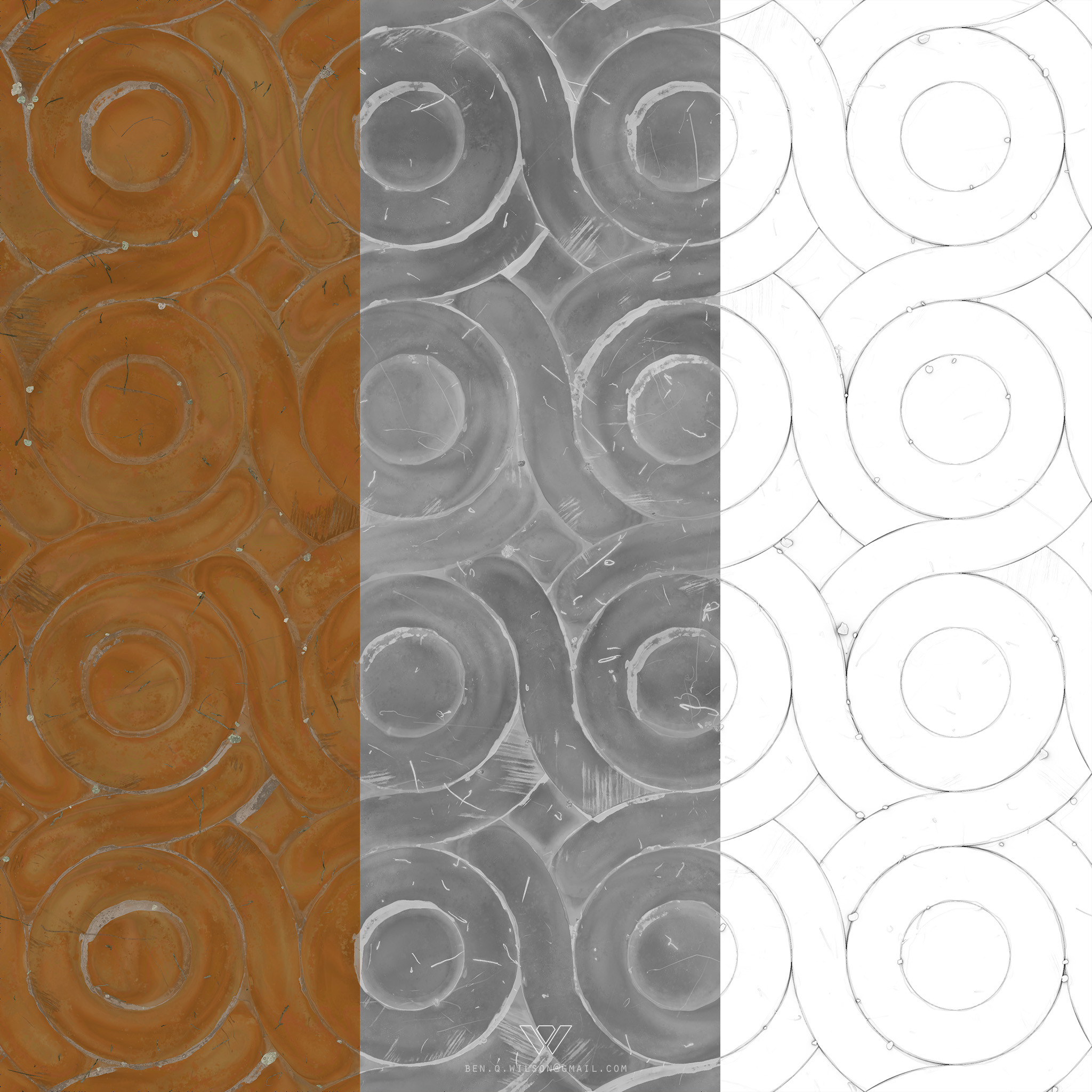 Texture Maps - Base Color - Roughness - AO