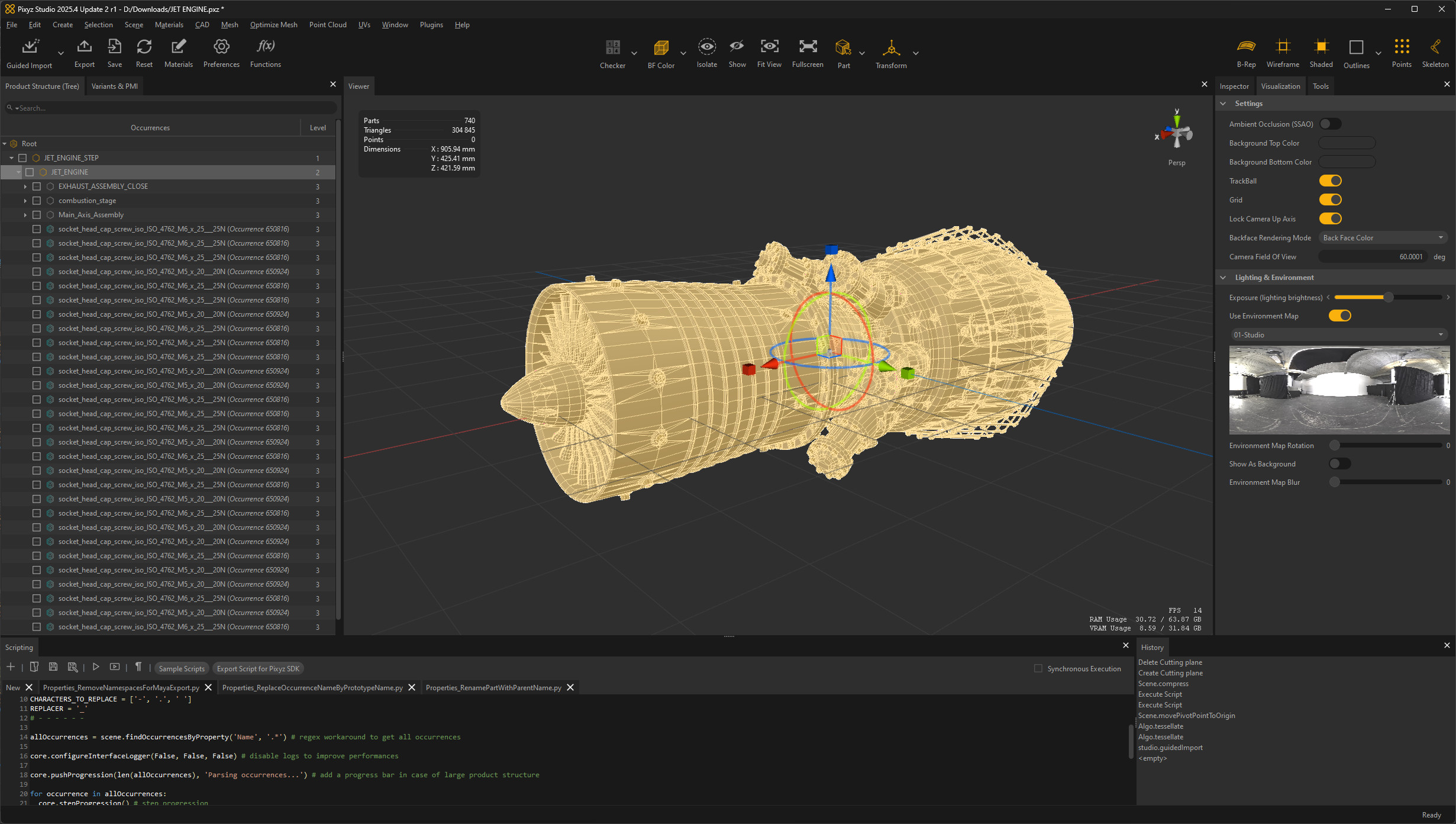 Pixyz Studio for tesselation