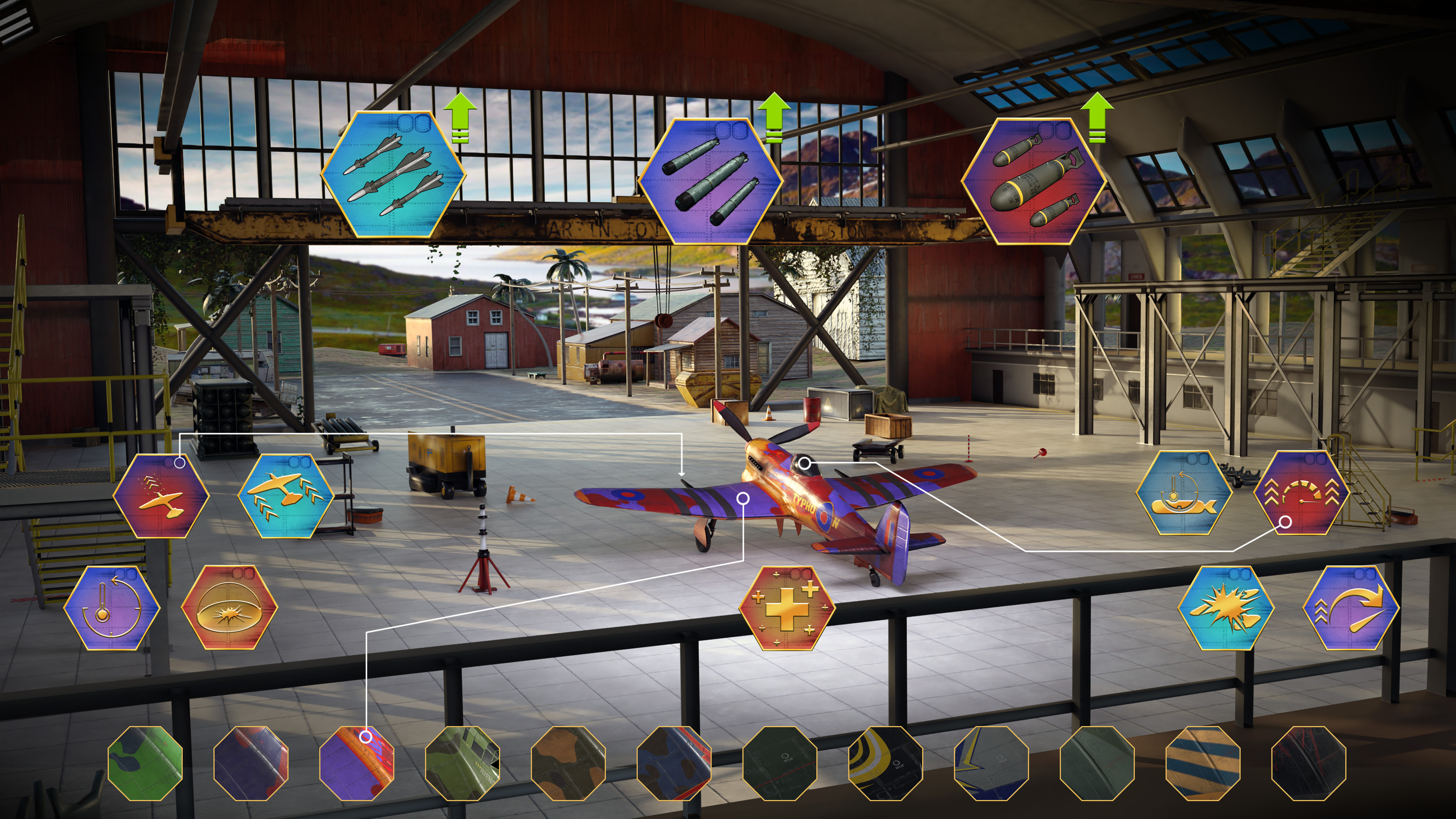 Hangar mode customizability of all Aircraft